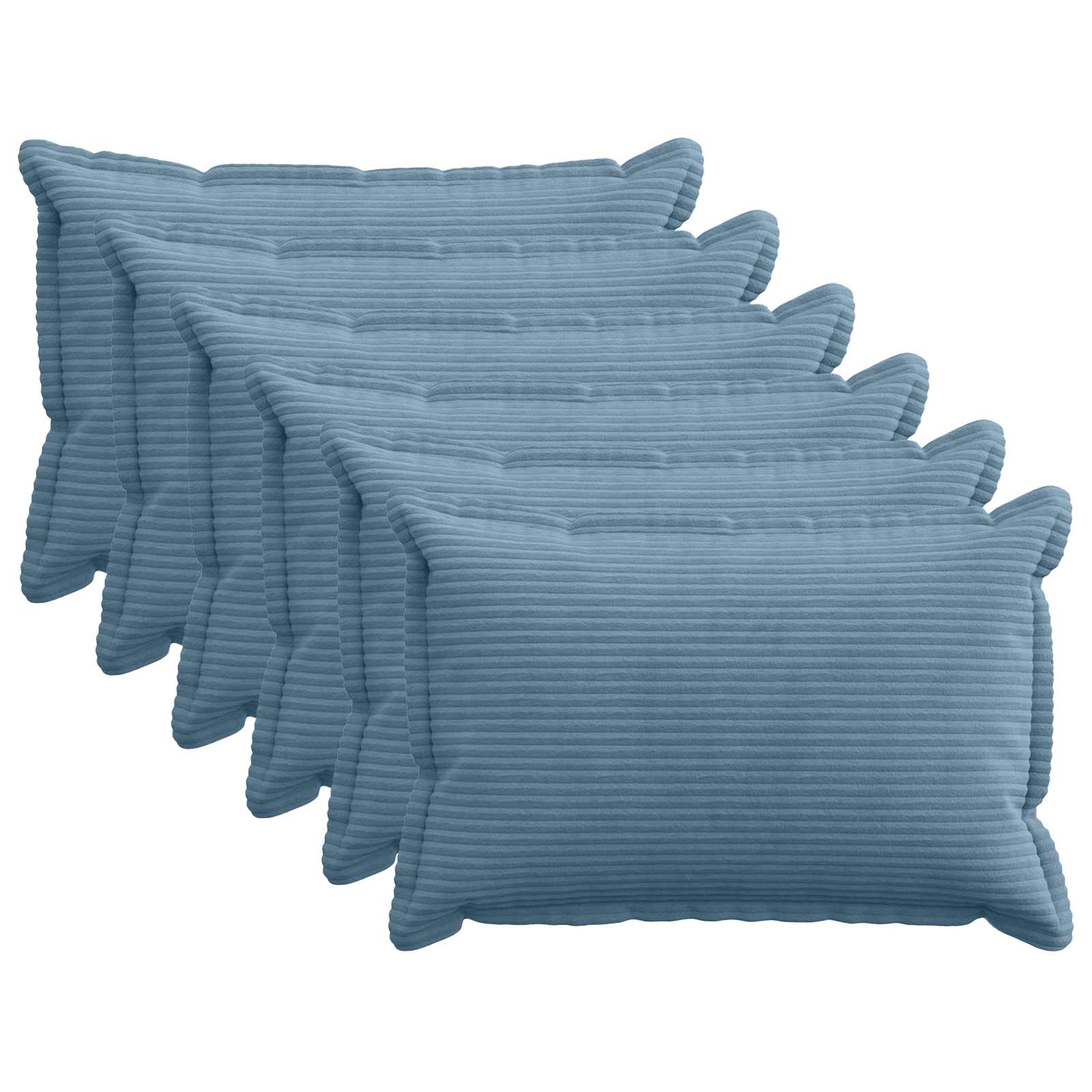 Federa 6 pz HOUTEN Blu 50 x 80 cm corduroy