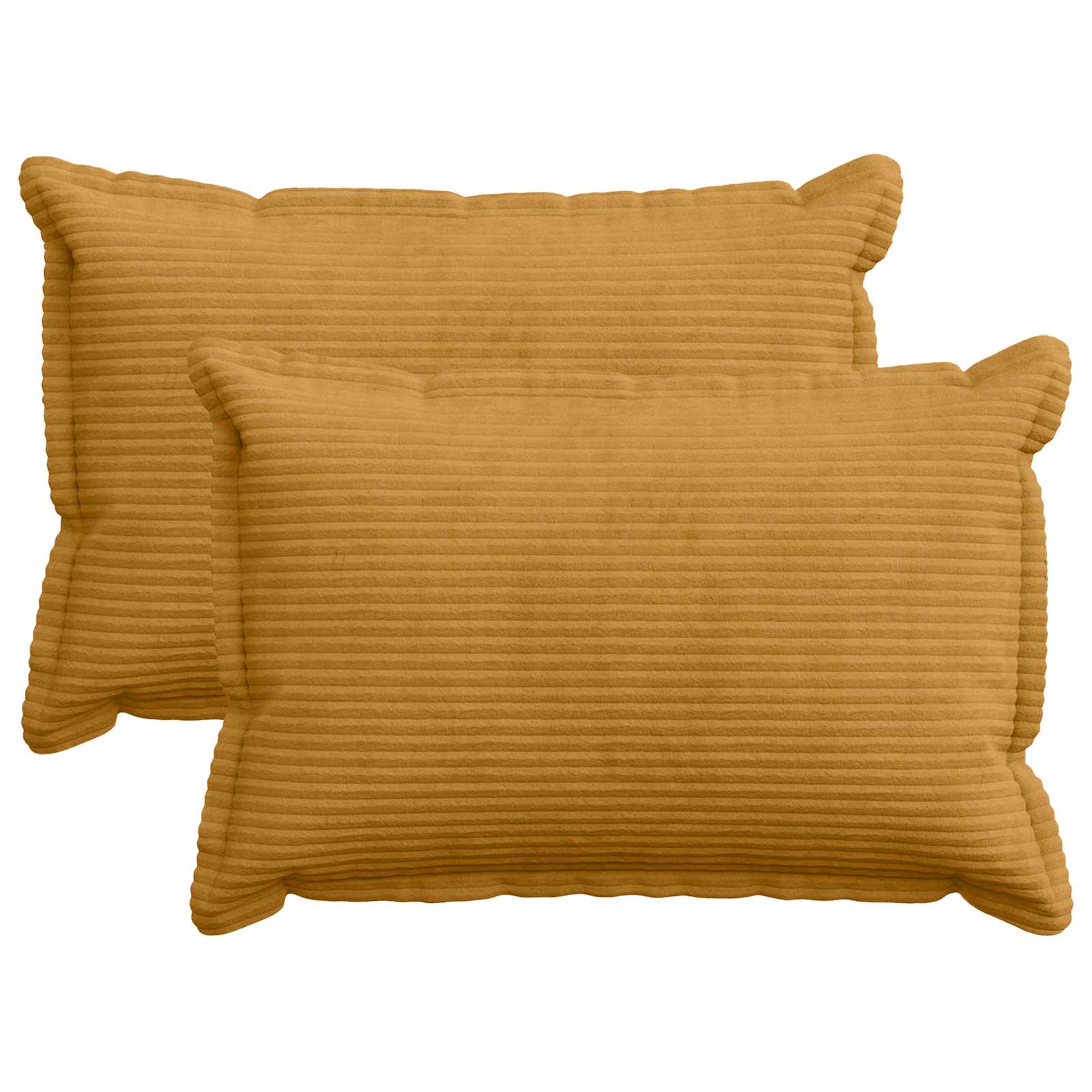 Federa 2 pz HOUTEN Giallo 50 x 80 cm corduroy