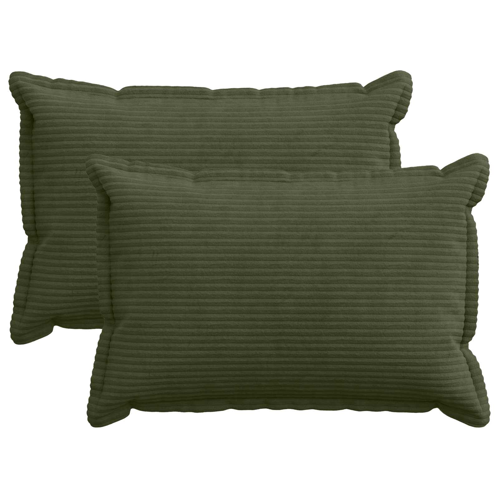 Federa 2 pz HOUTEN Verde 50 x 80 cm corduroy