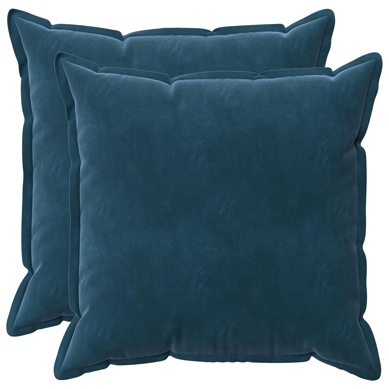 Federa 2 pcs HOUTEN Blu 55 x 55 cm Velluto