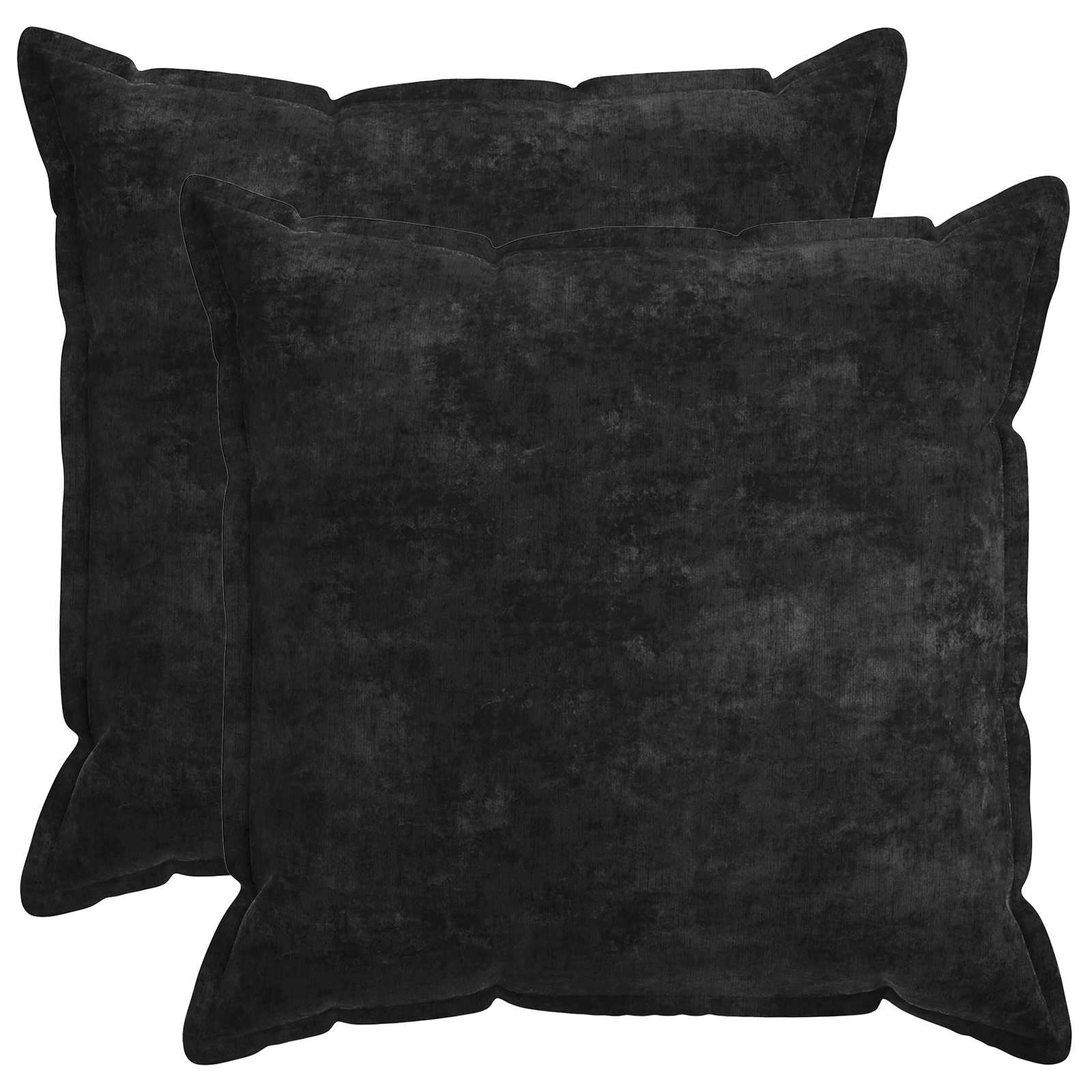 Federa 2 pz HOUTEN Antracite 55 x 55 cm Tessuto Chenille