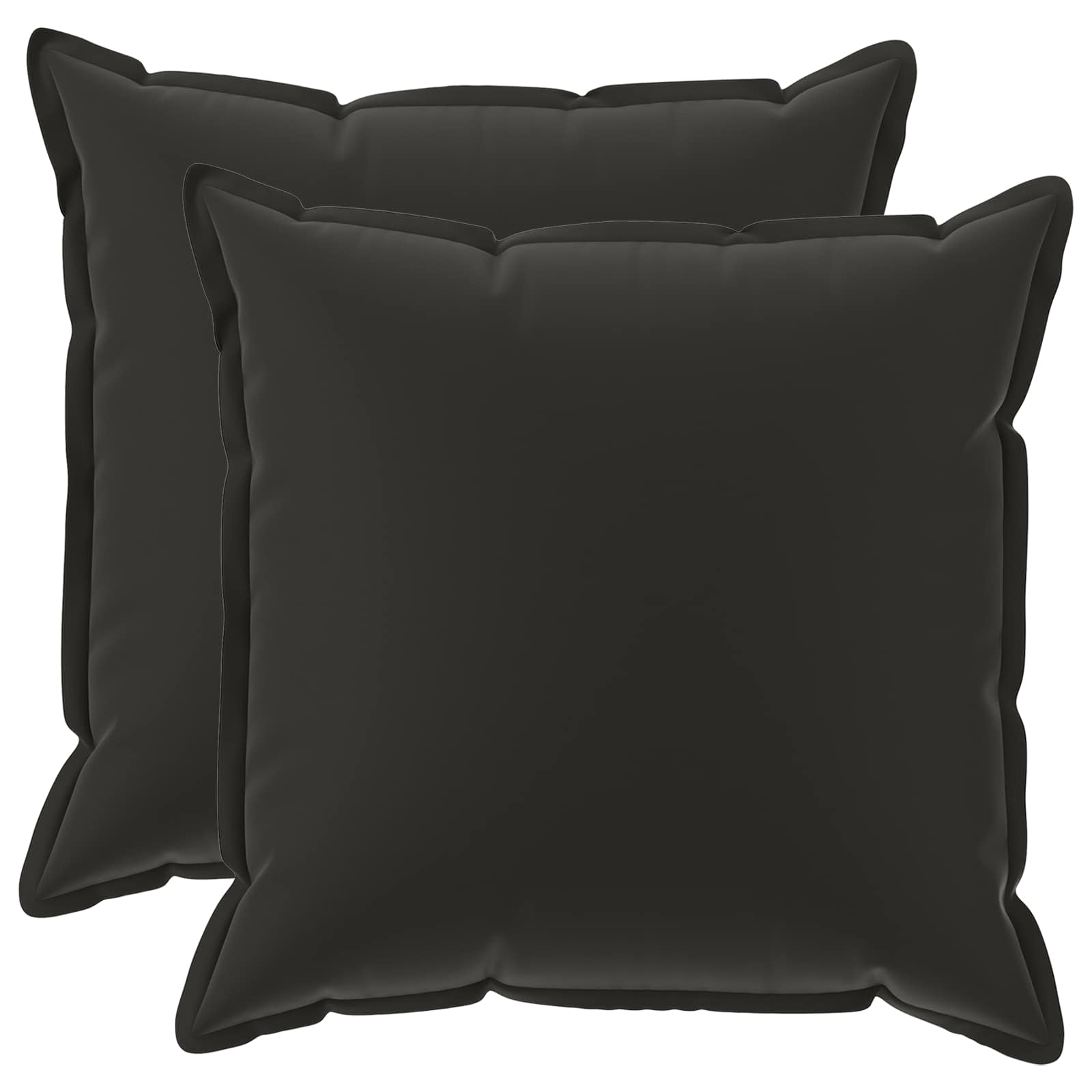 Federa 2 pz HOUTEN Nero 55 x 55 cm Poliestere