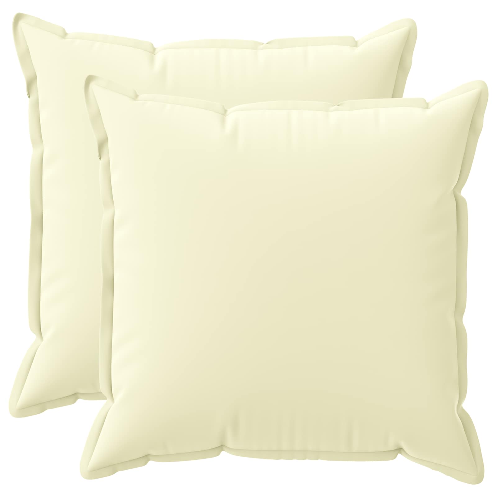 Federa 2 pz HOUTEN Crema 55 x 55 cm Poliestere