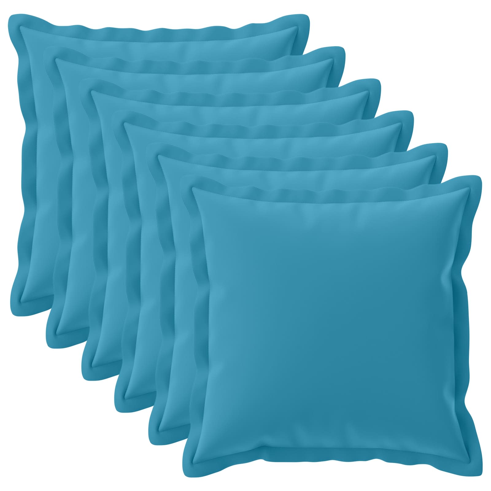 Federa 6 pz HOUTEN Azzurro 55 x 55 cm Poliestere