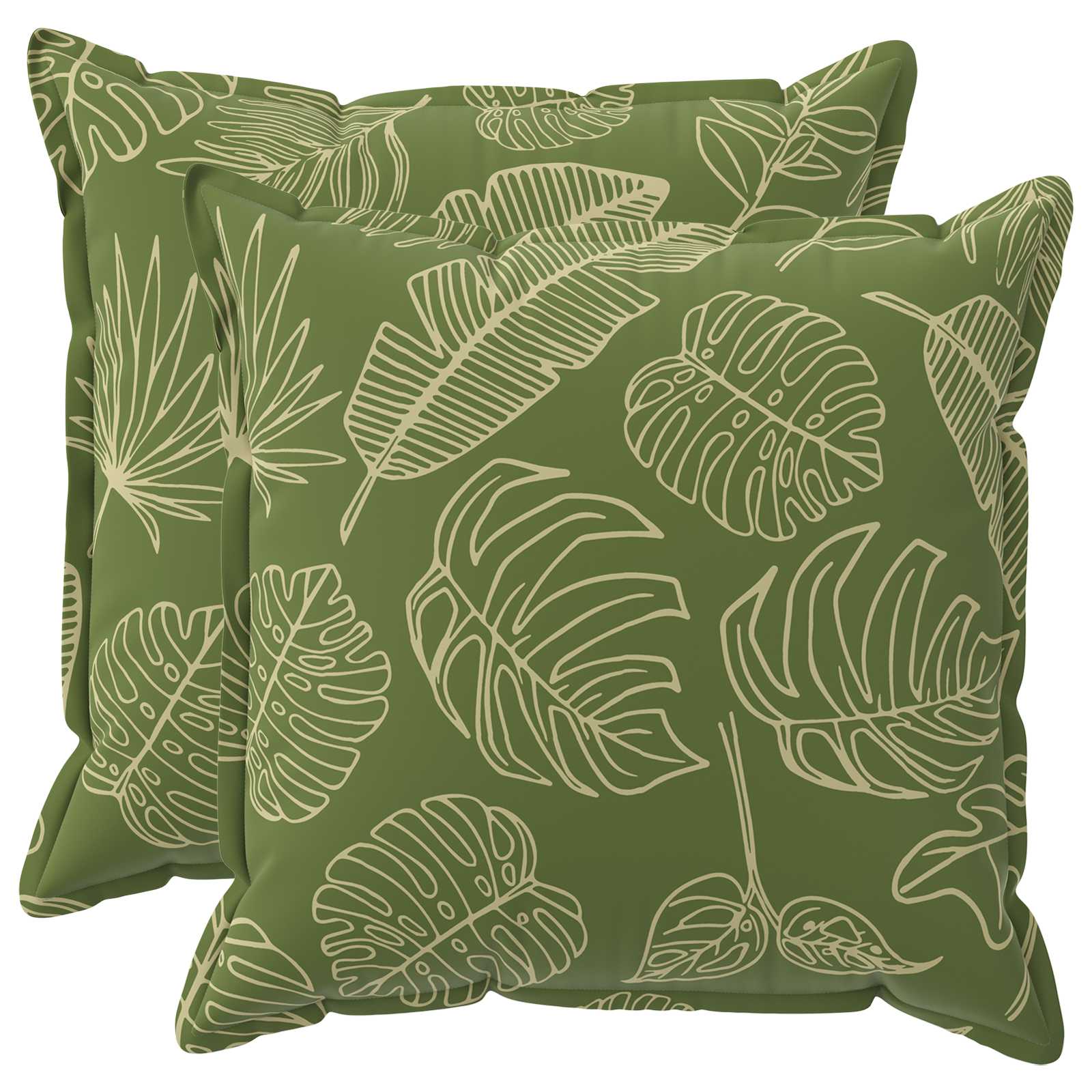Federa 2 pz HOUTEN Design a foglia 55 x 55 cm Poliestere