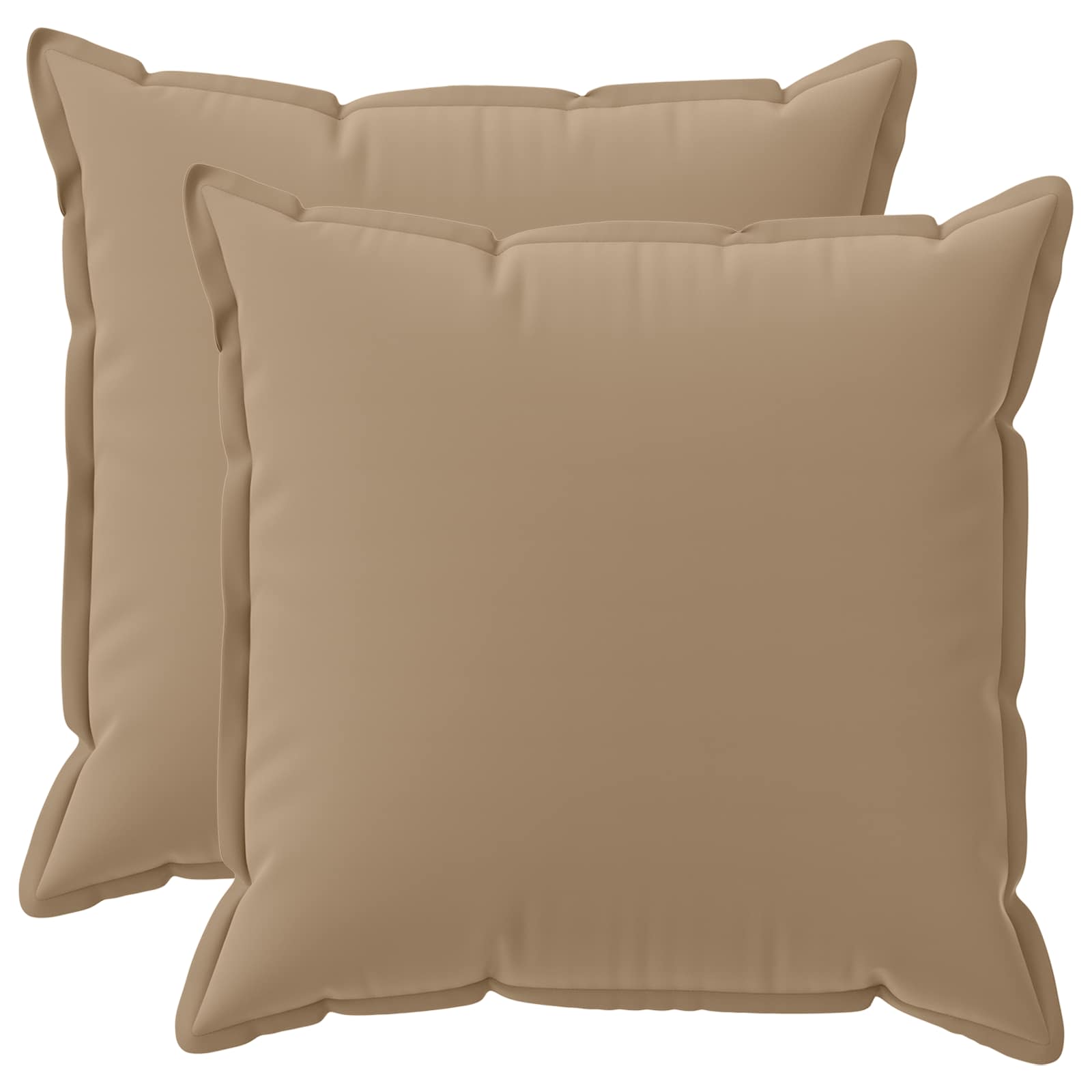 Federa 2 pz HOUTEN Tortora 55 x 55 cm Poliestere