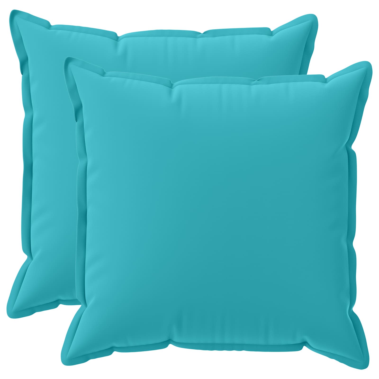 Federa 2 pz HOUTEN Turchese 55 x 55 cm Poliestere