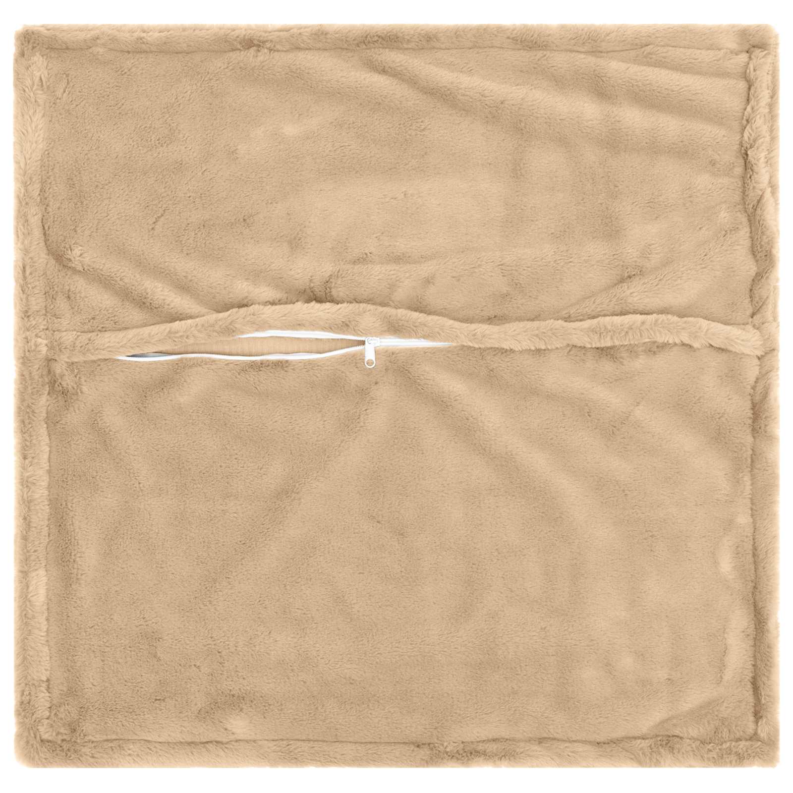 Federa 2 pz HOUTEN Crema 55 x 55 cm Pelliccia di Coniglio Finta