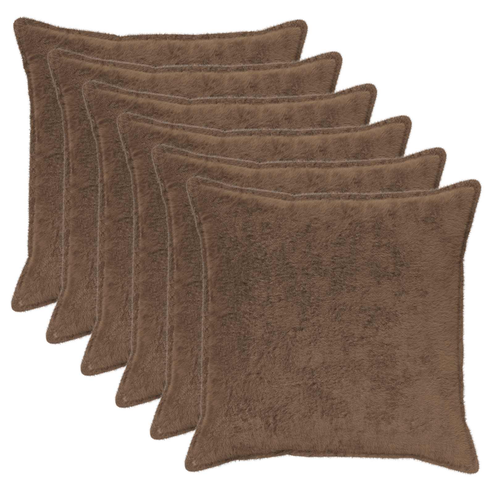 Federa 6 pz HOUTEN Marrone Chiaro 55 x 55 cm