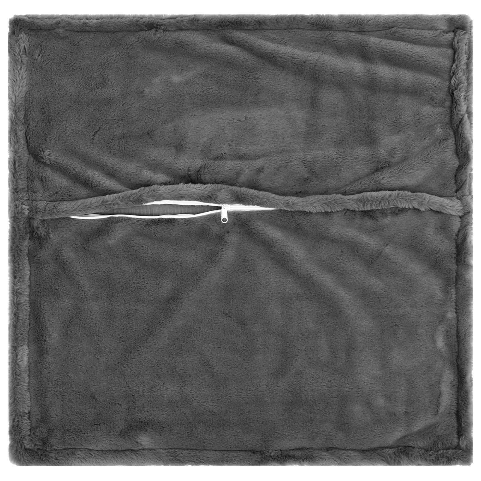 Federa 2 pz HOUTEN Grigio Scuro 55 x 55 cm