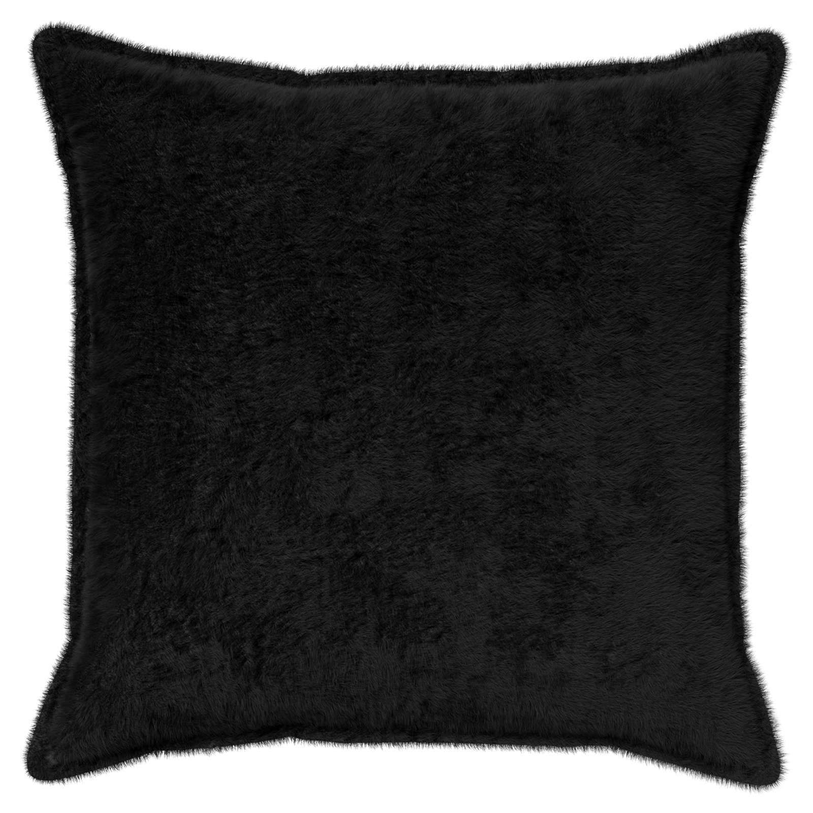 Federa 2 pz HOUTEN Nero 55 x 55 cm Pelliccia di Coniglio Finta