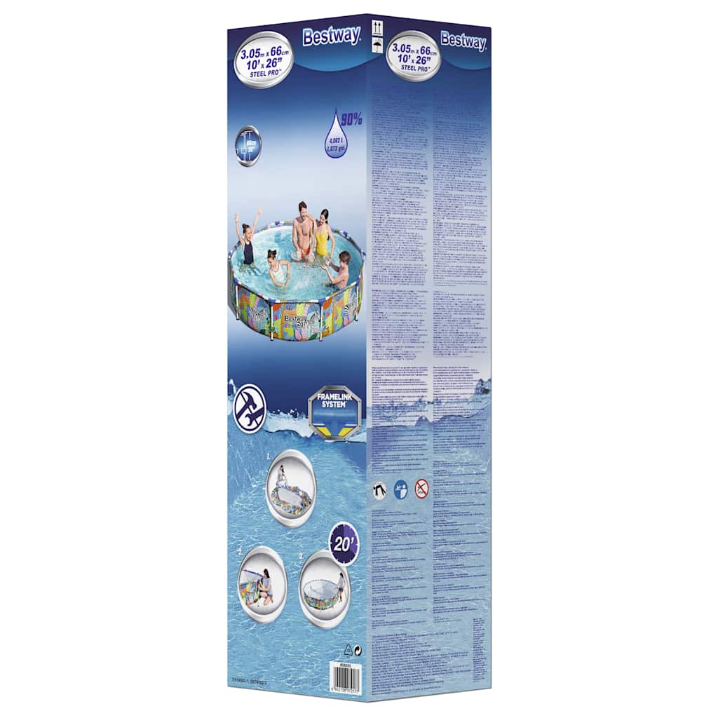 Bestway Piscina con Telaio Steel Pro 305x66 cm
