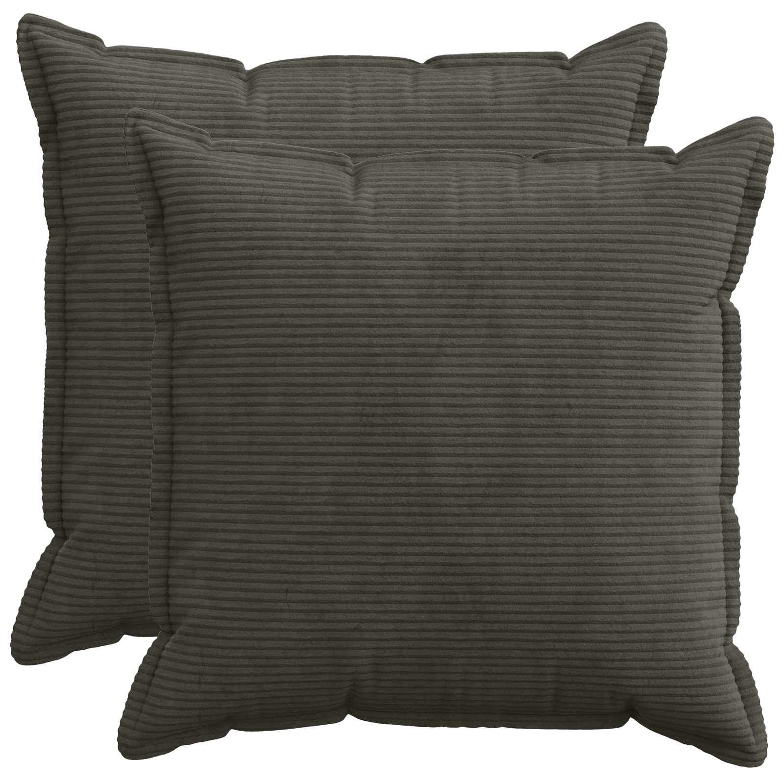 Federa 2 pz HOUTEN Antracite 60 x 60 cm corduroy