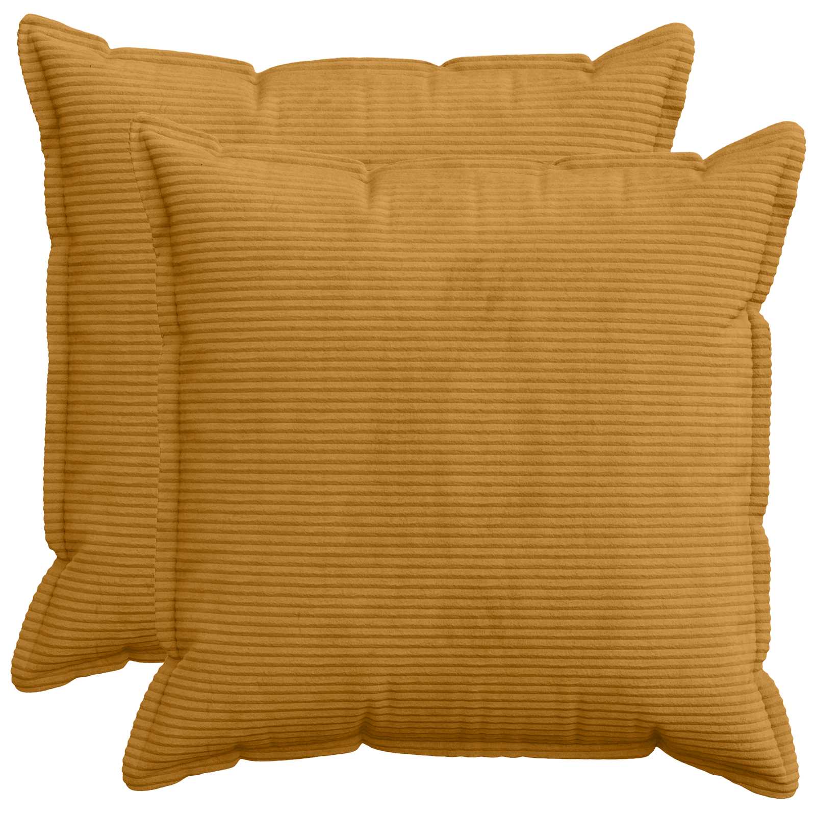 Federa 2 pz HOUTEN Giallo 60 x 60 cm corduroy