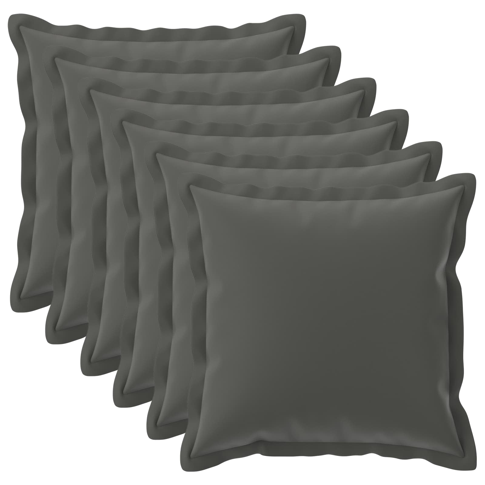 Federa 6 pz HOUTEN Antracite 60 x 60 cm Poliestere