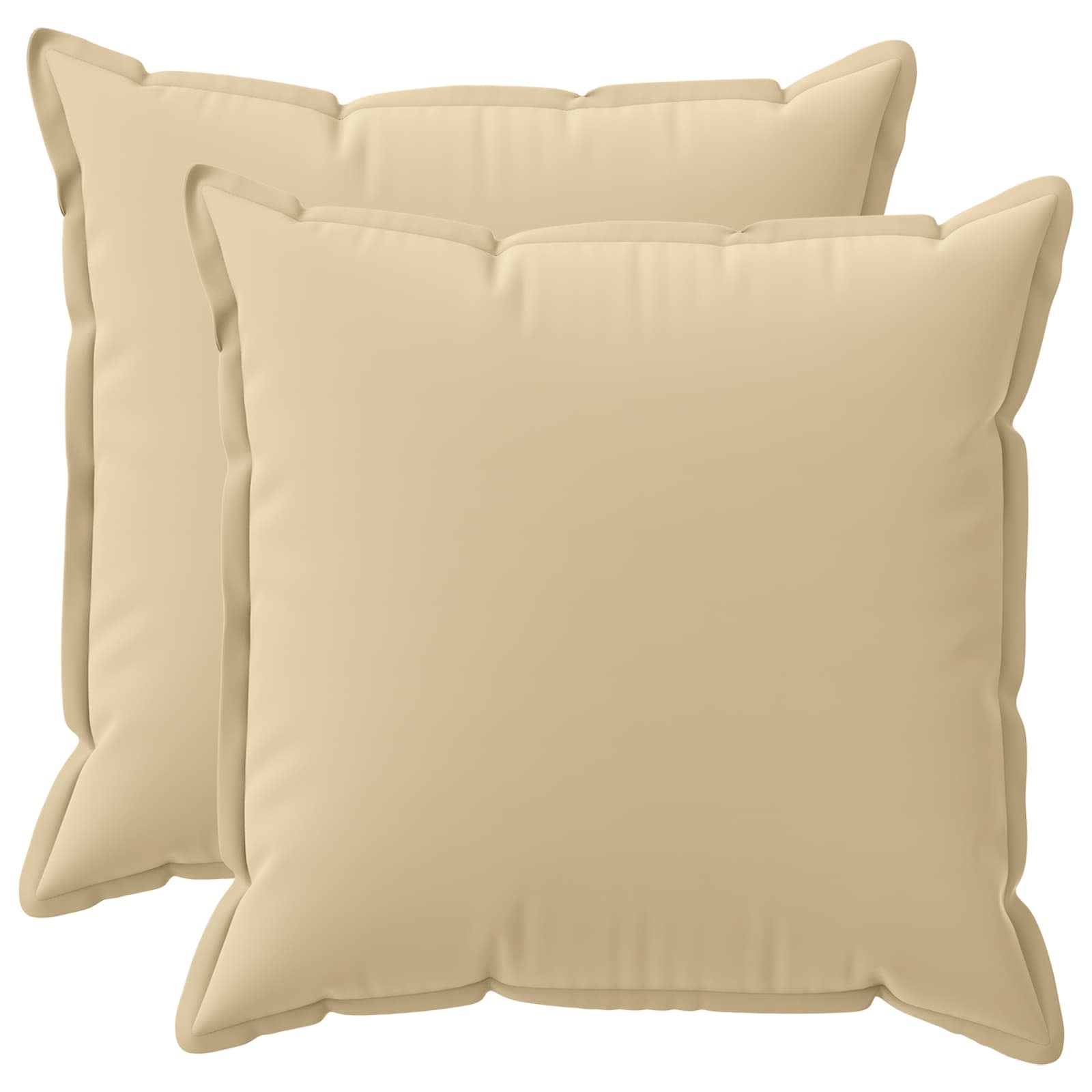 Federa 2 pz HOUTEN Beige 60 x 60 cm Poliestere