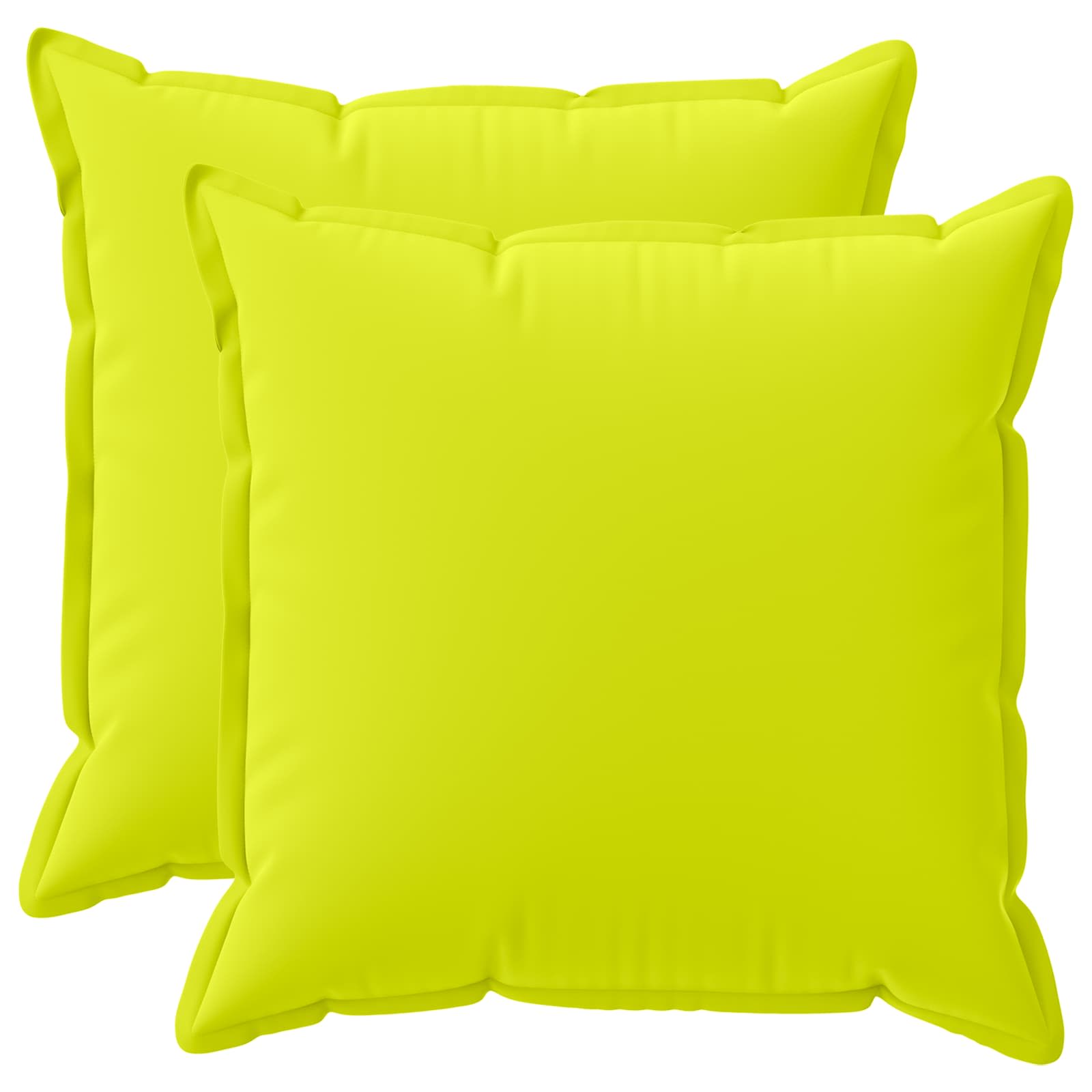 Federa 2 pz HOUTEN Verde brillante. 60 x 60 cm Poliestere