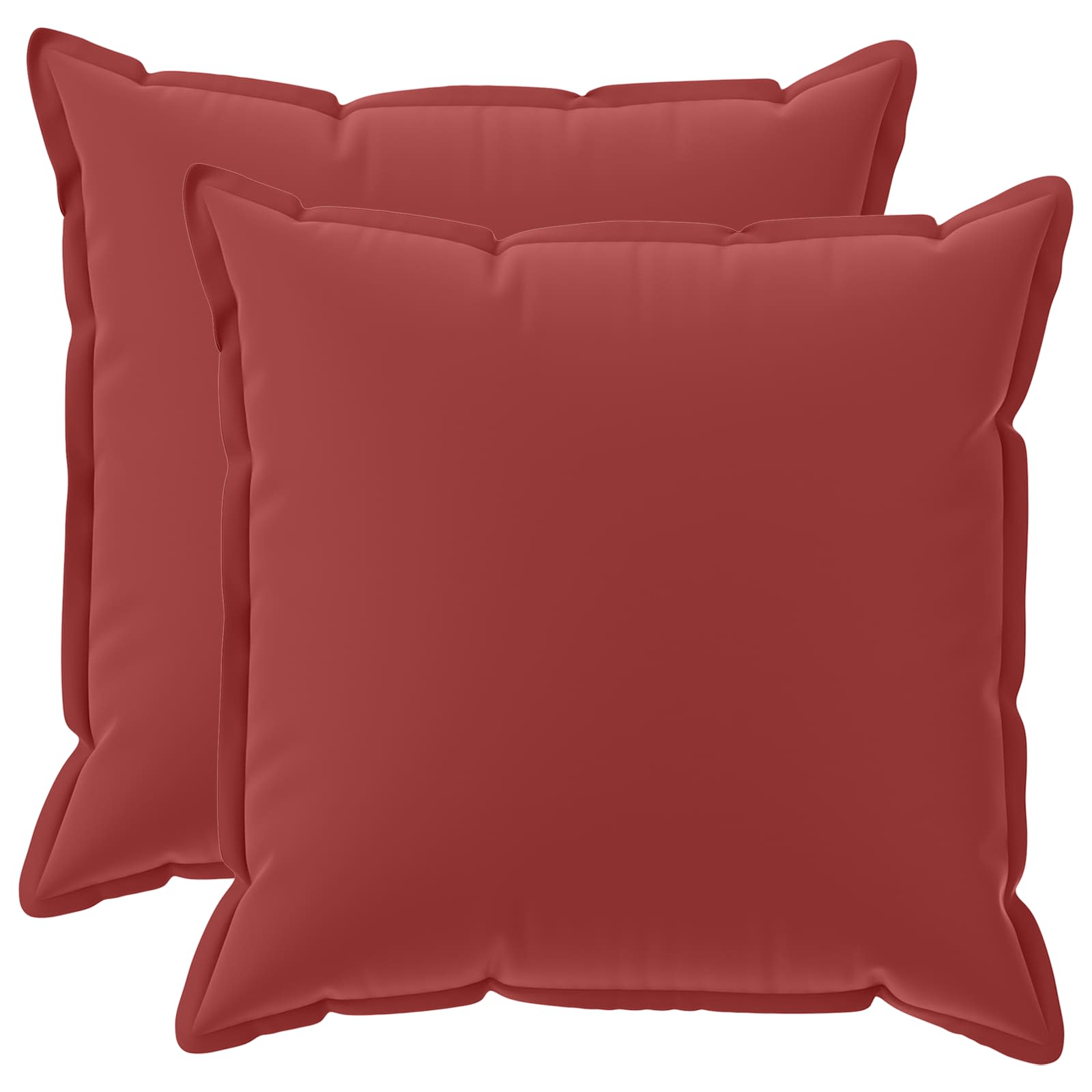 Federa 2 pz HOUTEN Rosso Vino 60 x 60 cm Poliestere