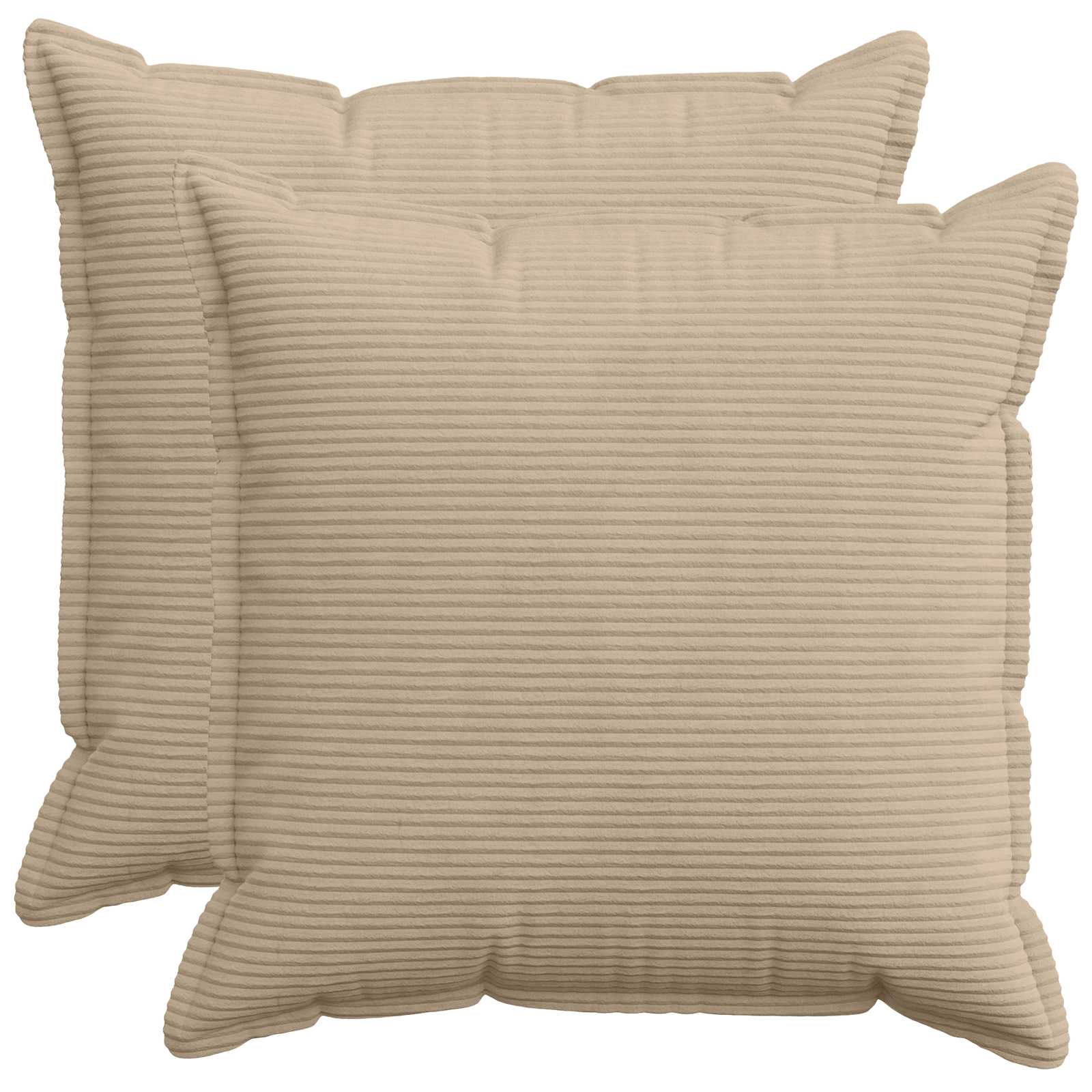 Federa 2 pz HOUTEN Tortora 65 x 65 cm corduroy