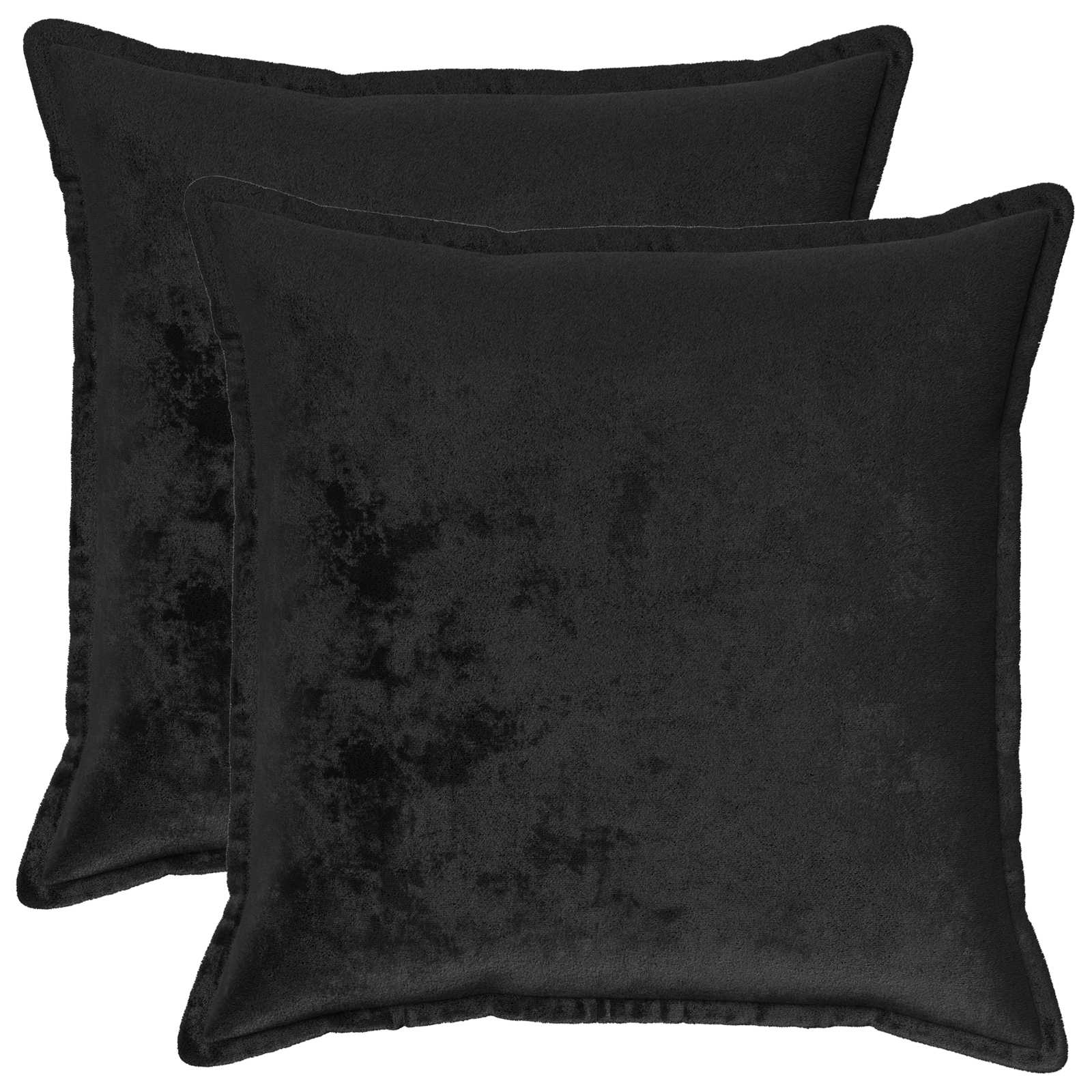 Federa 2 pcs HOUTEN Nero 65 x 65 cm Flanella