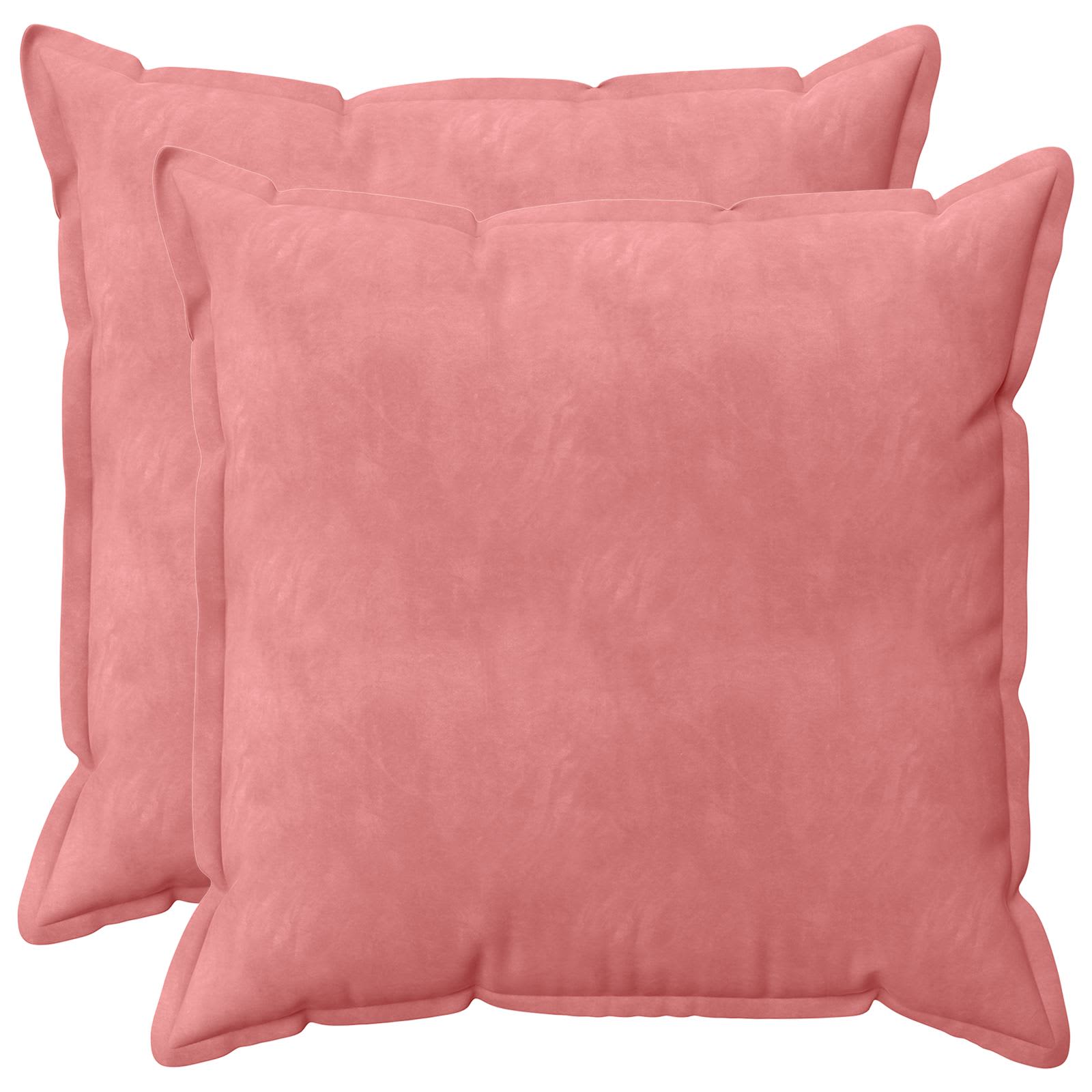 Federa 2 pcs HOUTEN Rosa 70 x 70 cm Velluto