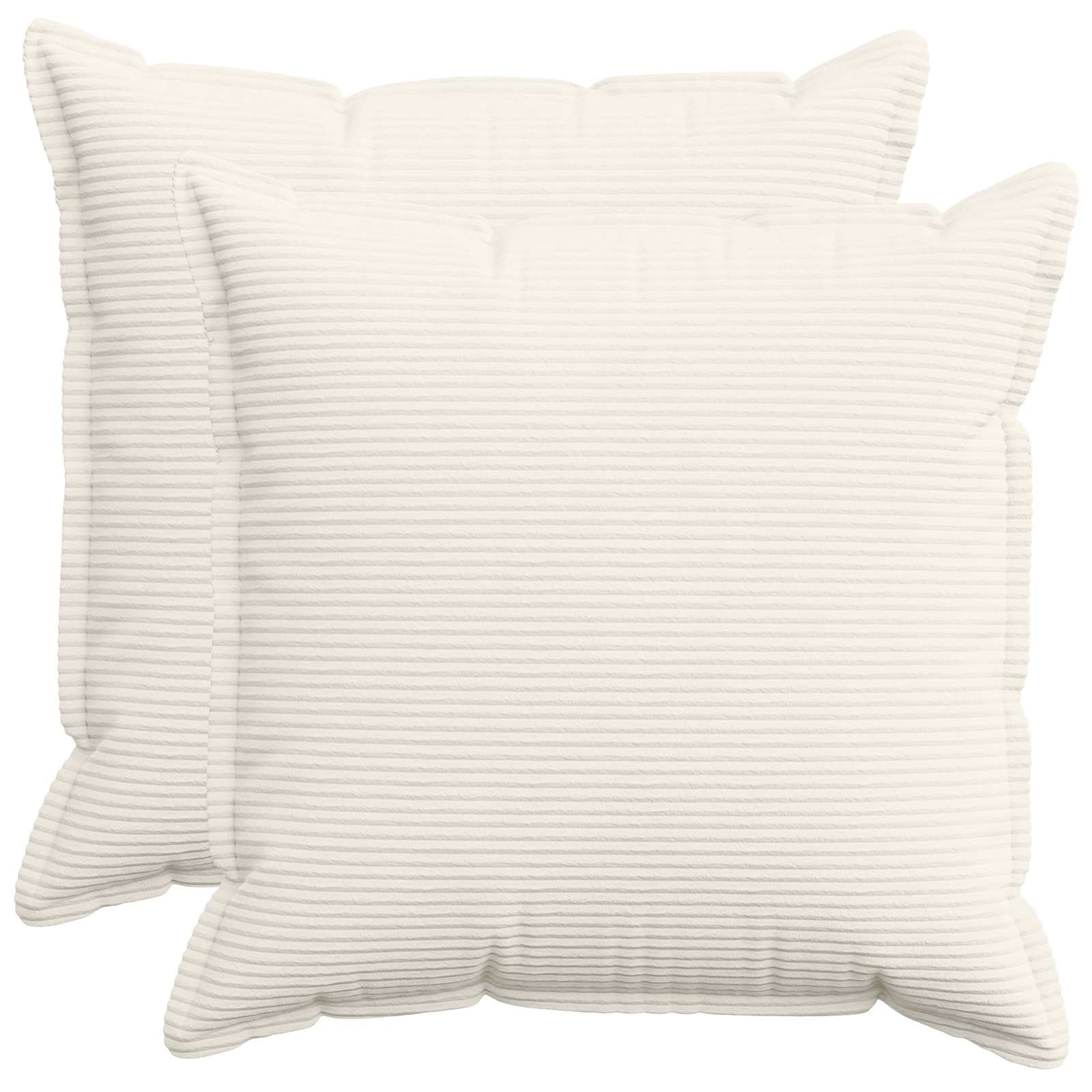 Federa 2 pz HOUTEN Crema 70 x 70 cm corduroy