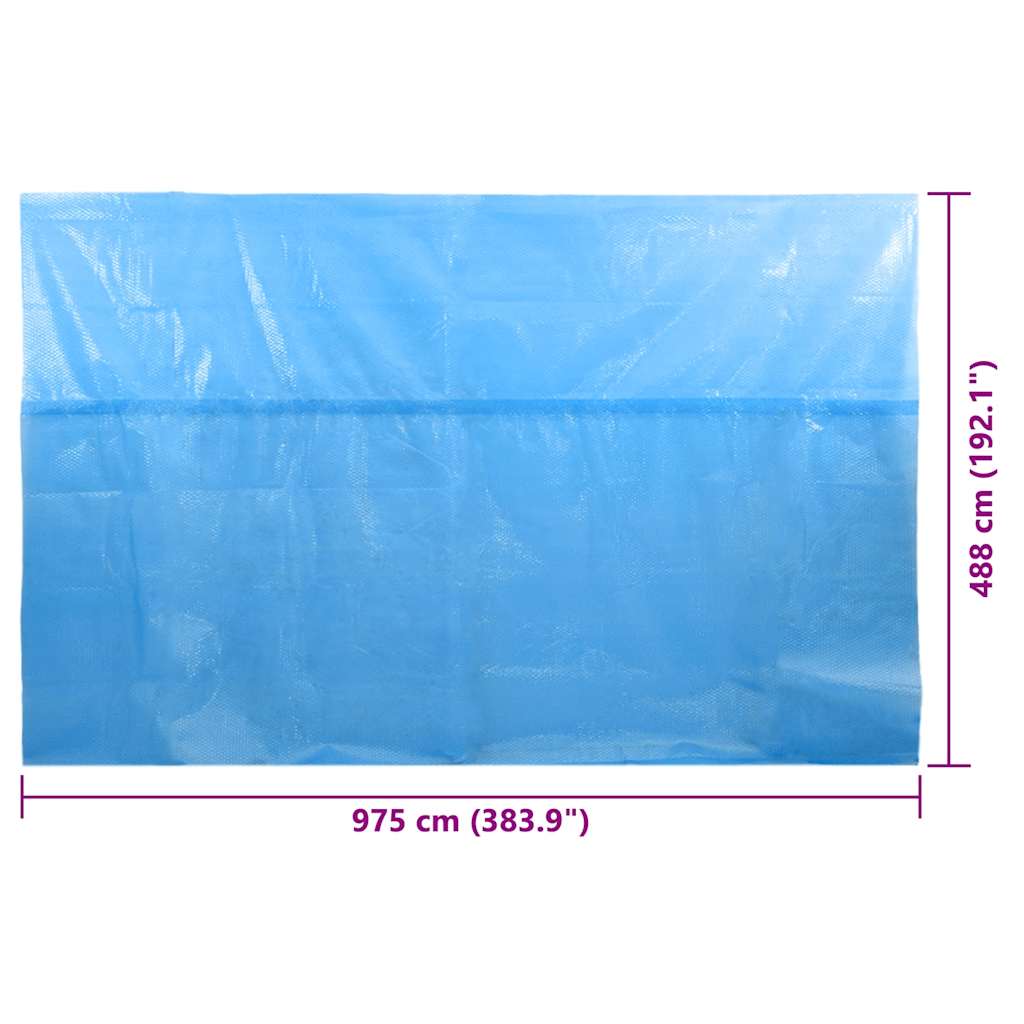 Copertura per Piscina Blu 975x488 cm PE