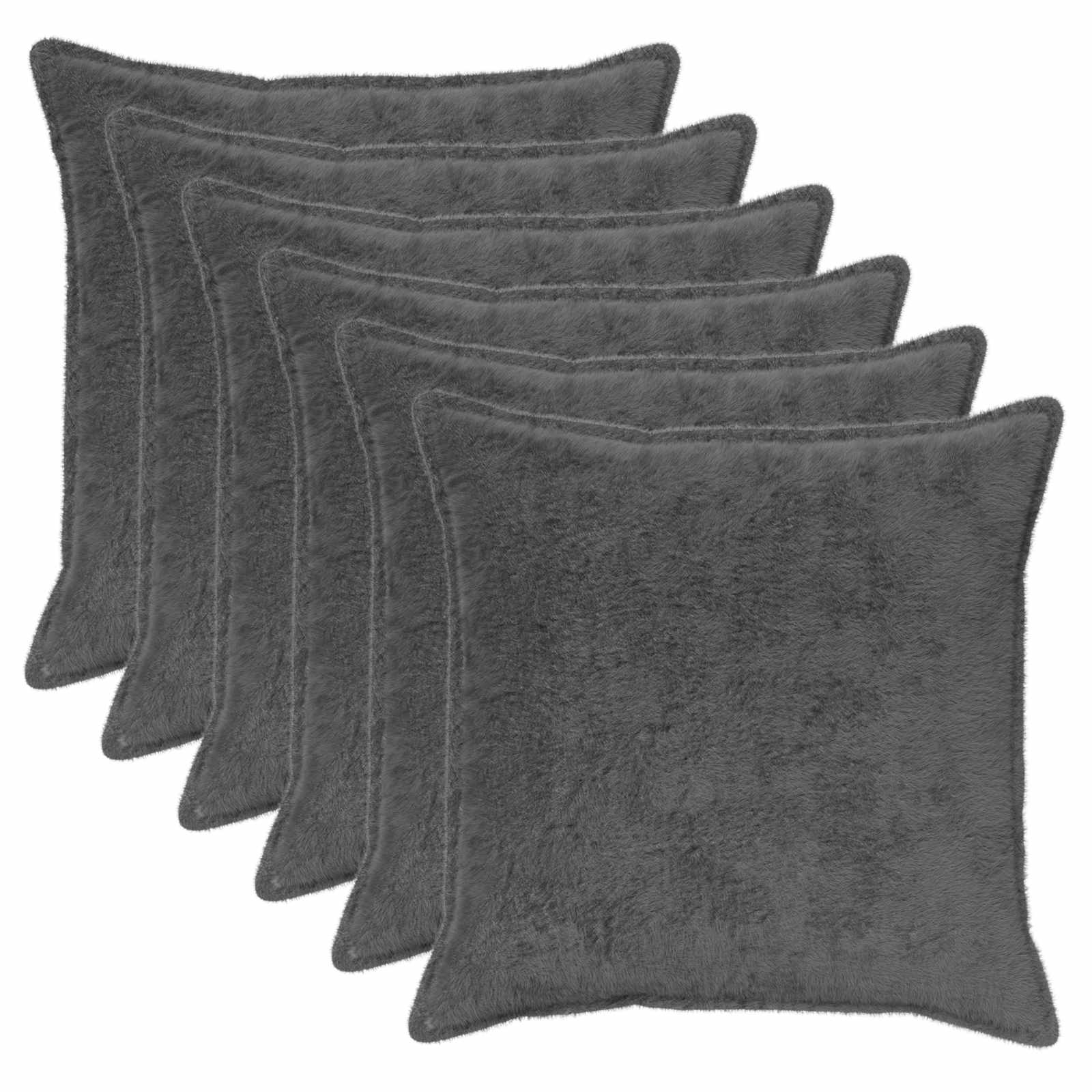 Federa 6 pz HOUTEN Grigio Scuro 70 x 70 cm