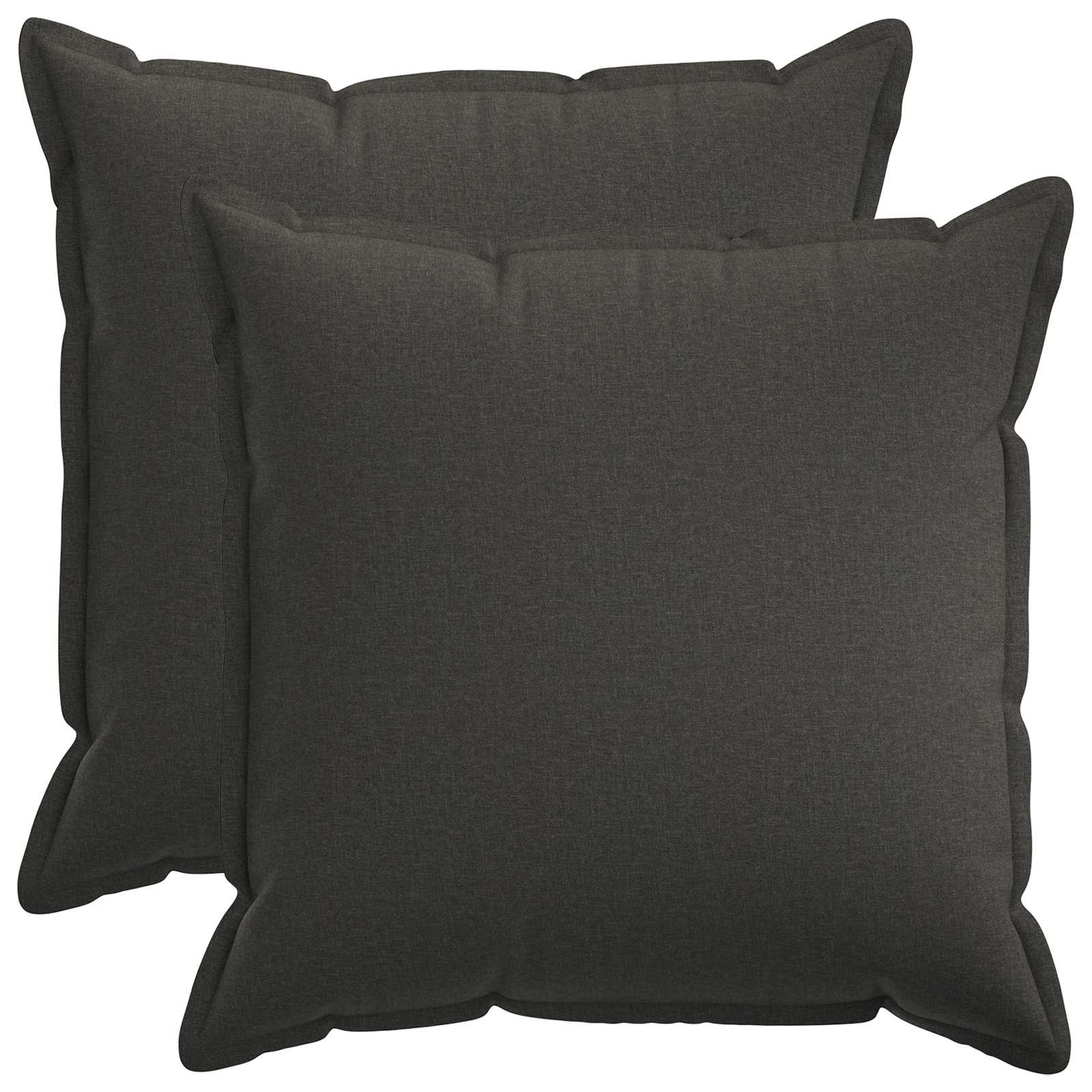 Federa 2 pcs HOUTEN Grigio Scuro 80 x 80 cm Lino