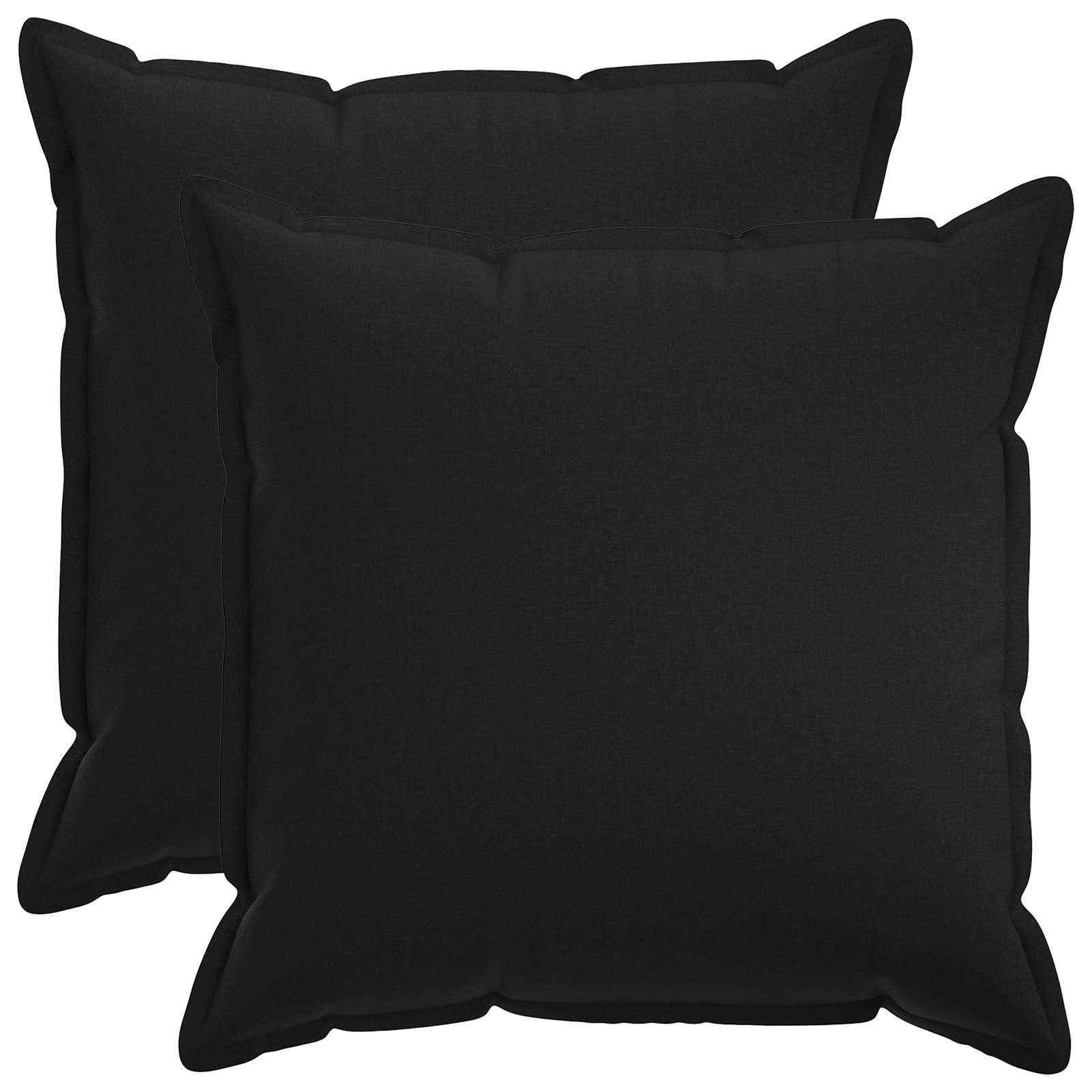Federa 2 pcs HOUTEN Nero 80 x 80 cm Lino