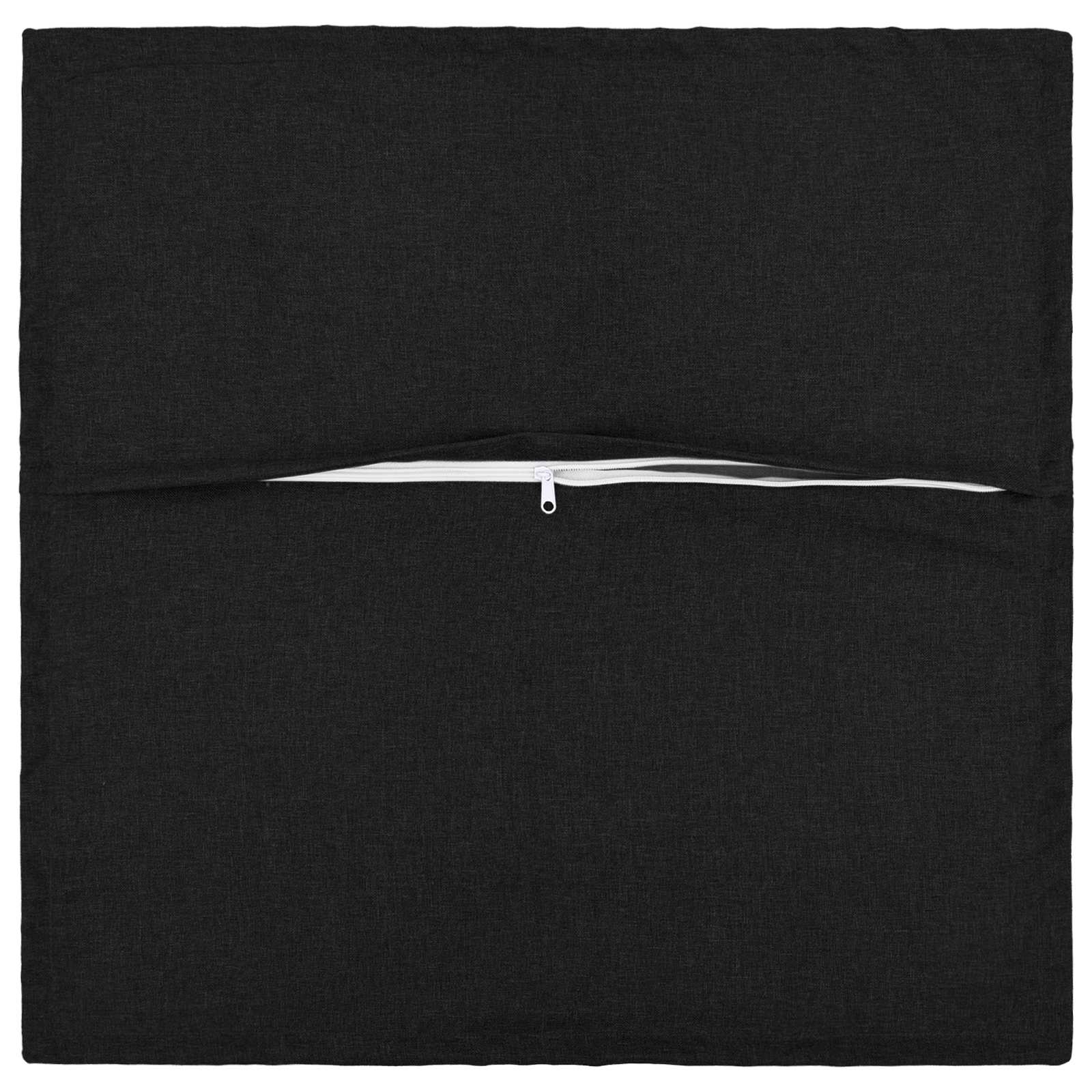 Federa 2 pcs HOUTEN Nero 80 x 80 cm Lino