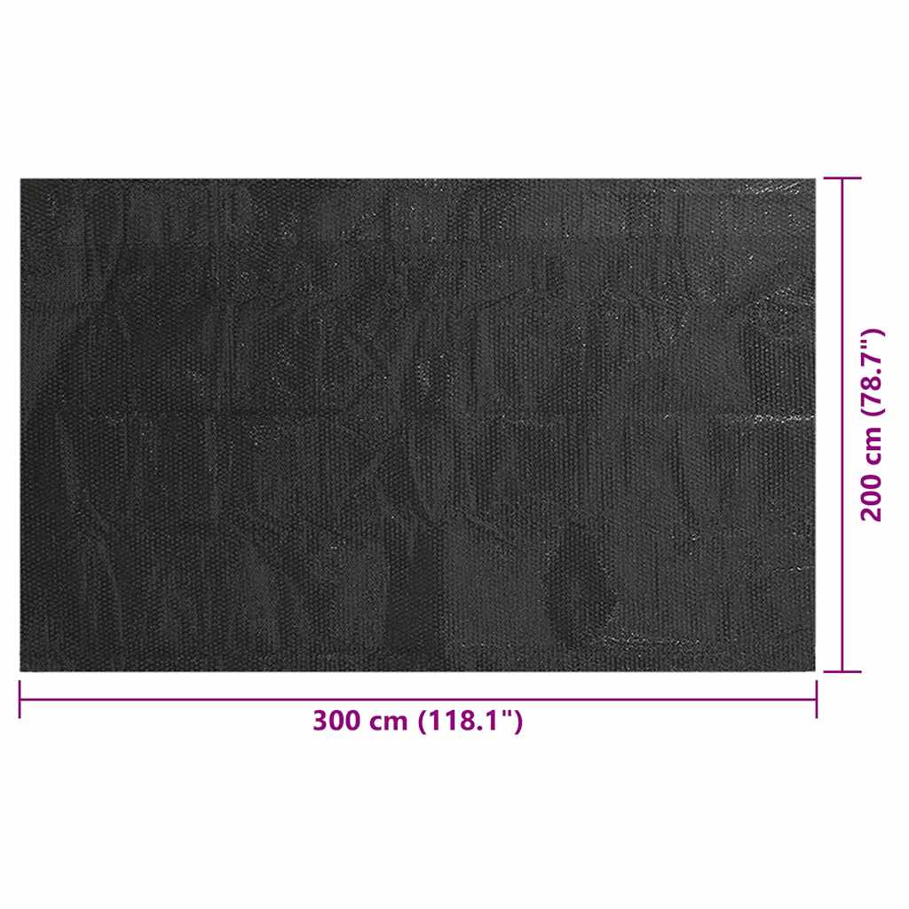 Copertura per Piscina Nera 300x200 cm PE