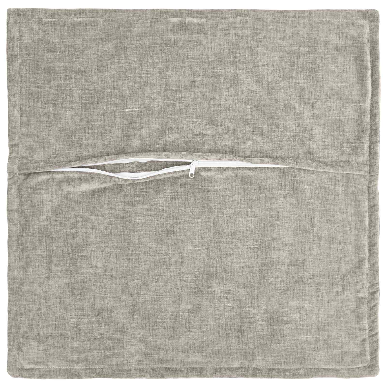 Federa 2 pz HOUTEN Grigio Chiaro 80 x 80 cm Tessuto Chenille