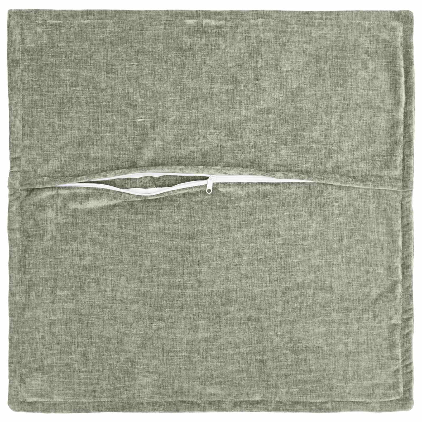 Federa 2 pz HOUTEN Verde 80 x 80 cm Tessuto Chenille