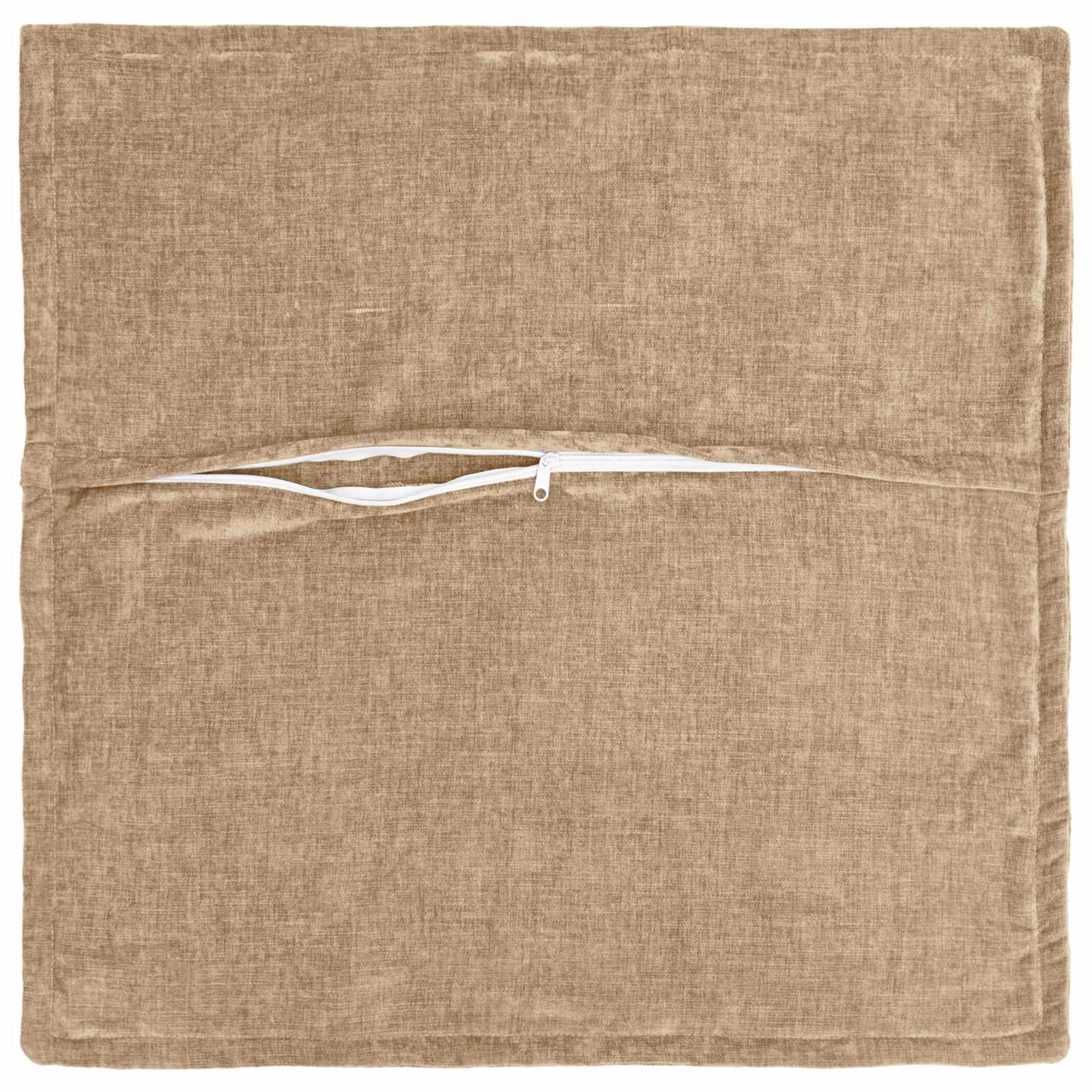 Federa 2 pz HOUTEN Tortora 80 x 80 cm Tessuto Chenille