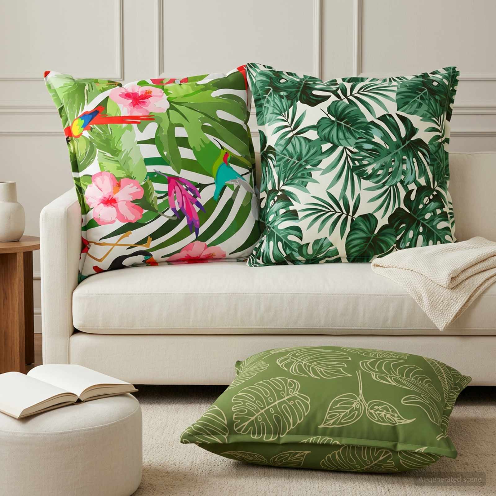 Federa 6 pz HOUTEN Multicolore 80 x 80 cm Poliestere