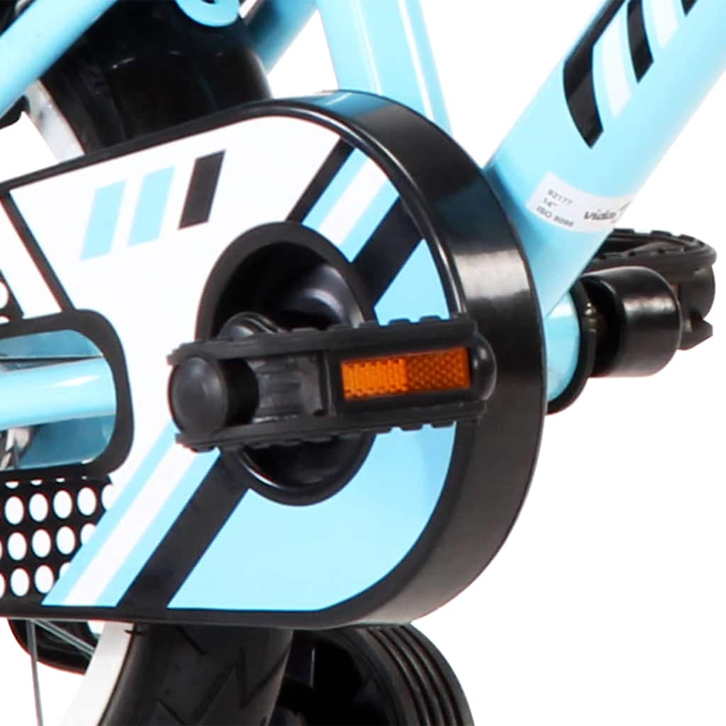 Bici per Bambini 12 Pollici Nera e Blu