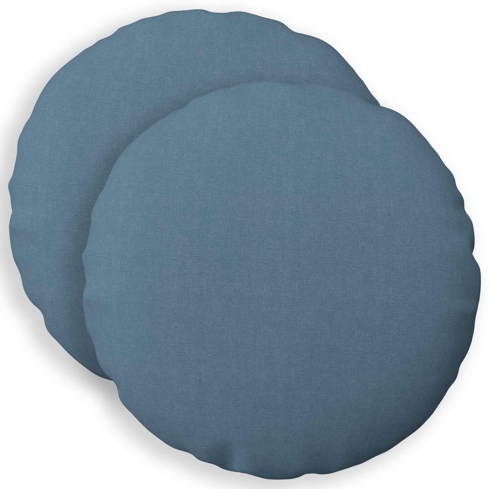 Federa 2 pz HEERLEN Blu jeans Ø 30 cm Tessuto