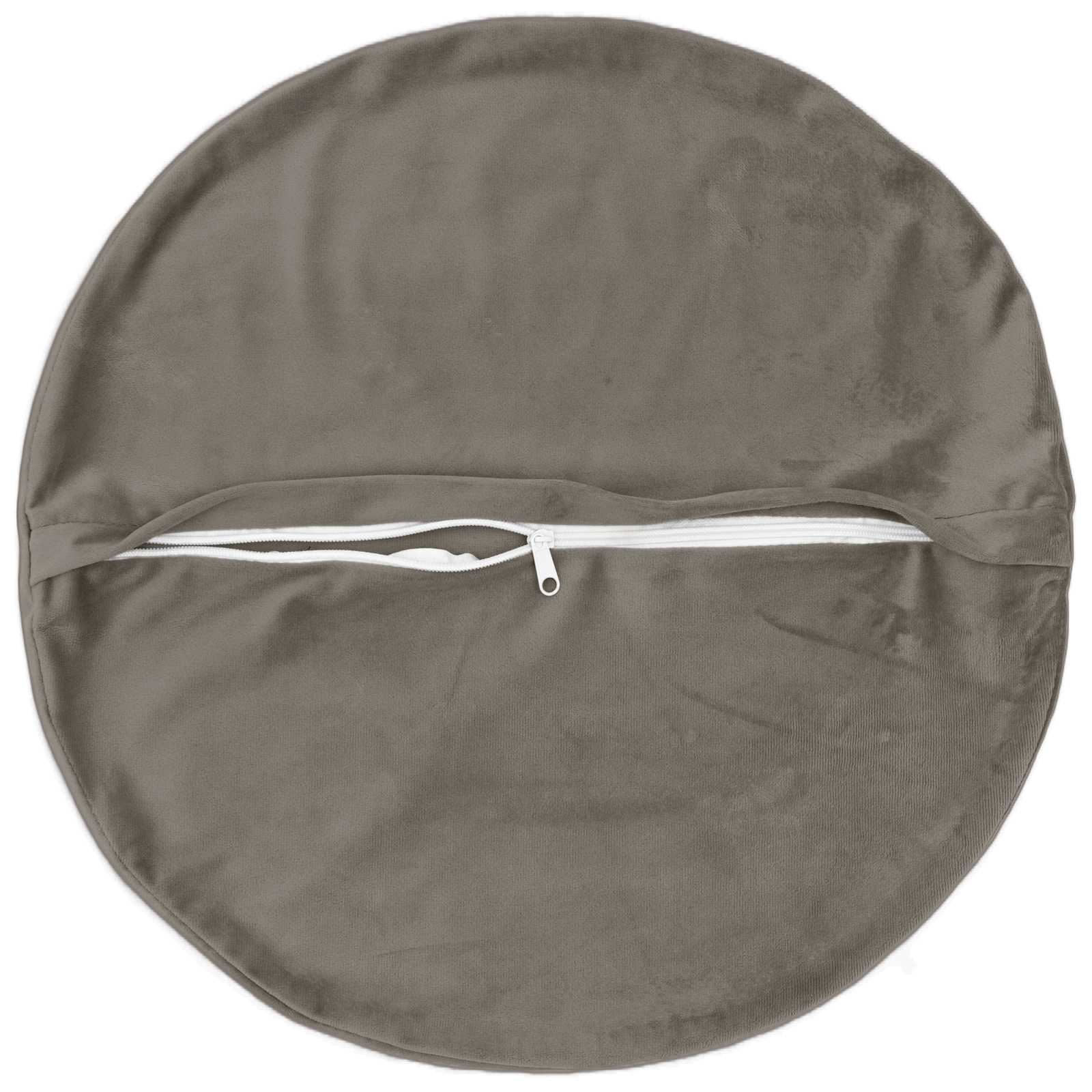 Federa 6 pcs HEERLEN Grigio Chiaro Ø 30 cm Velluto