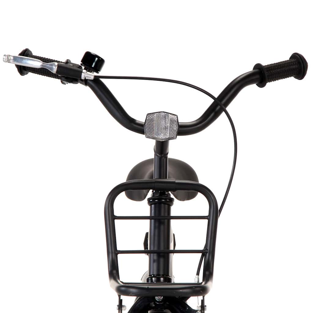 Bici per Bambini con Trasportino Frontale 12'' Nero e Arancione