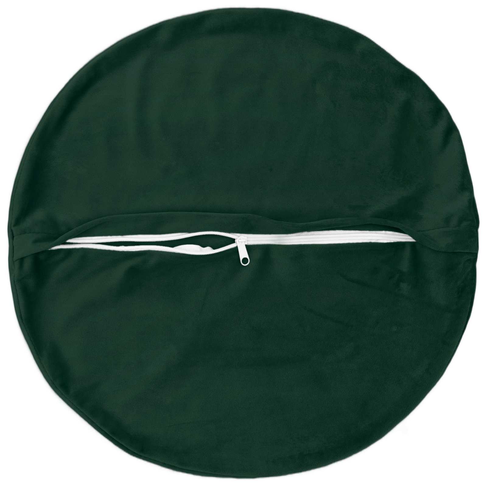 Federa 2 pcs HEERLEN Verde Scuro Ø 30 cm Velluto