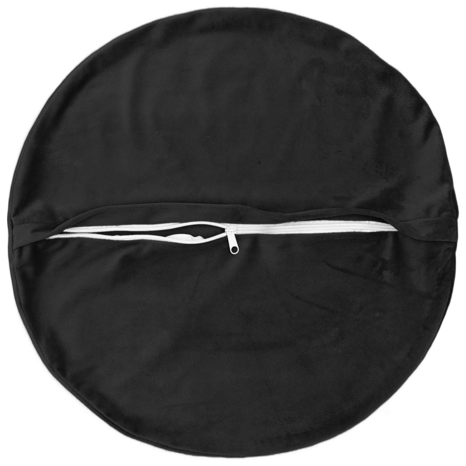 Federa 6 pcs HEERLEN Nero Ø 30 cm Velluto