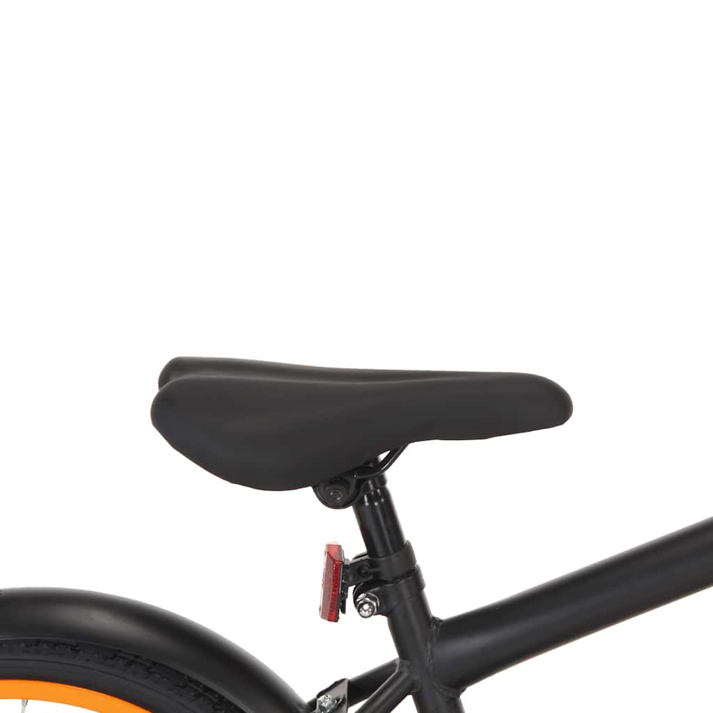 Bici per Bambini con Trasportino Frontale 20'' Nero e Arancione