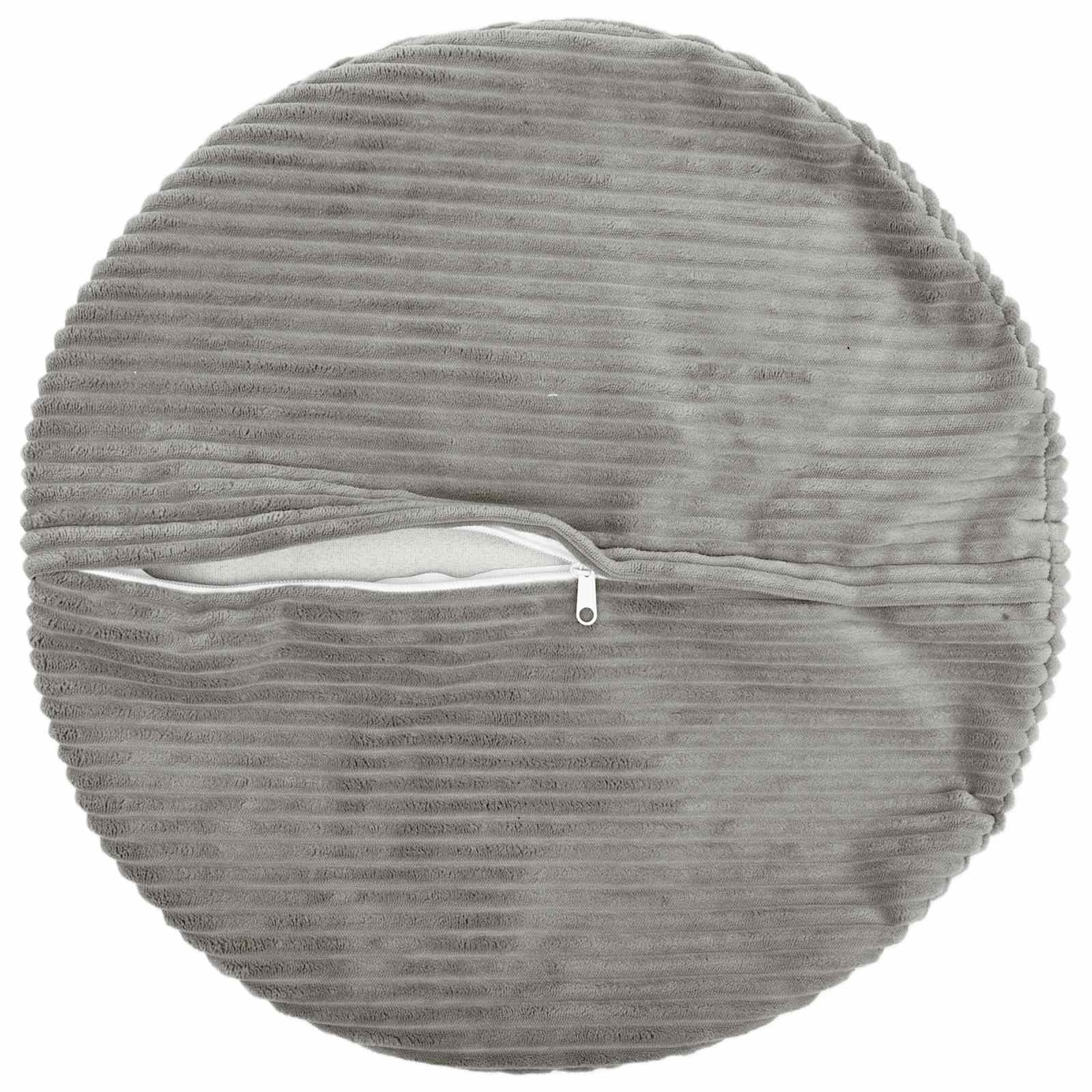 Federa 6 pcs HEERLEN Grigio Chiaro Ø 30 cm corduroy