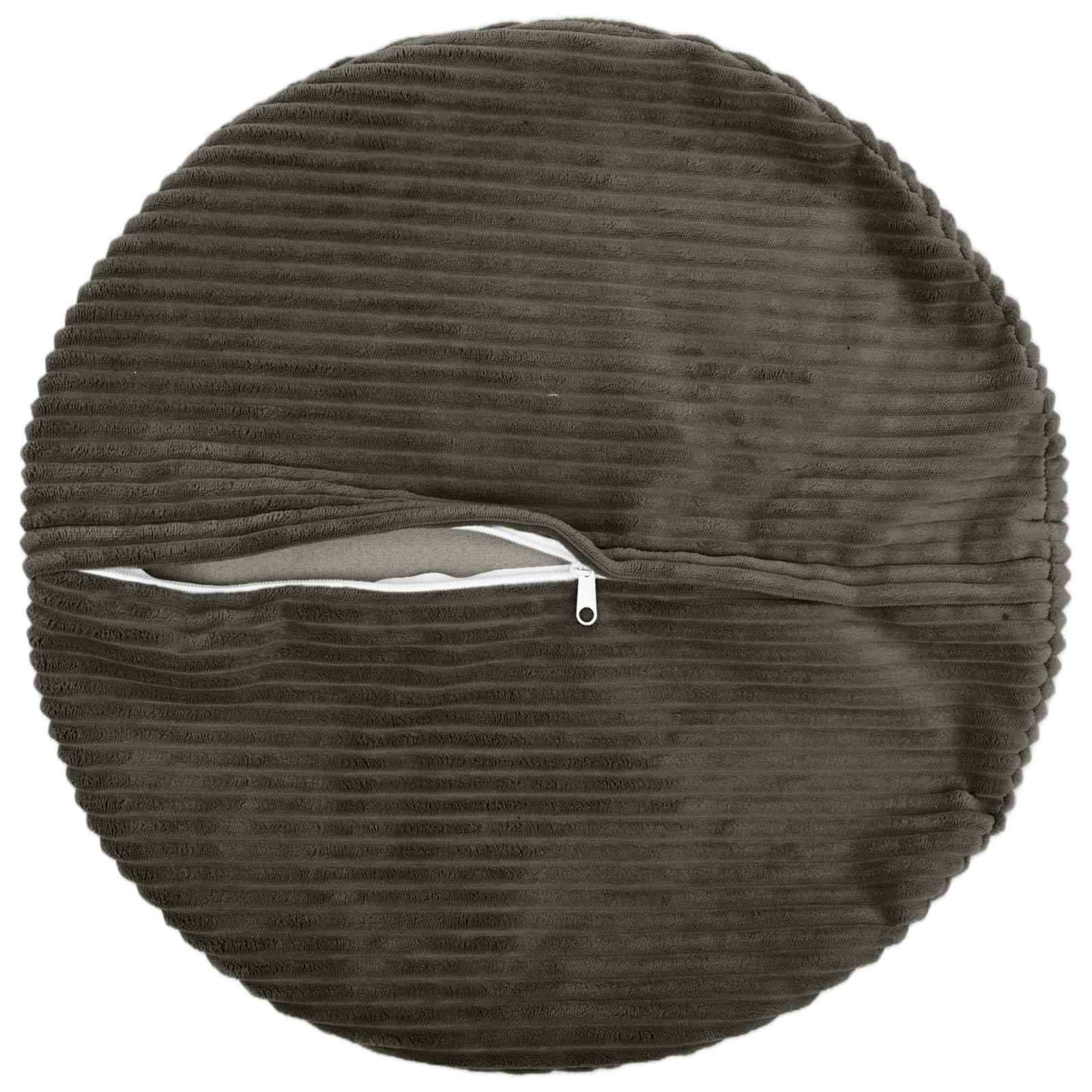 Federa 2 pcs HEERLEN Antracite Ø 30 cm corduroy