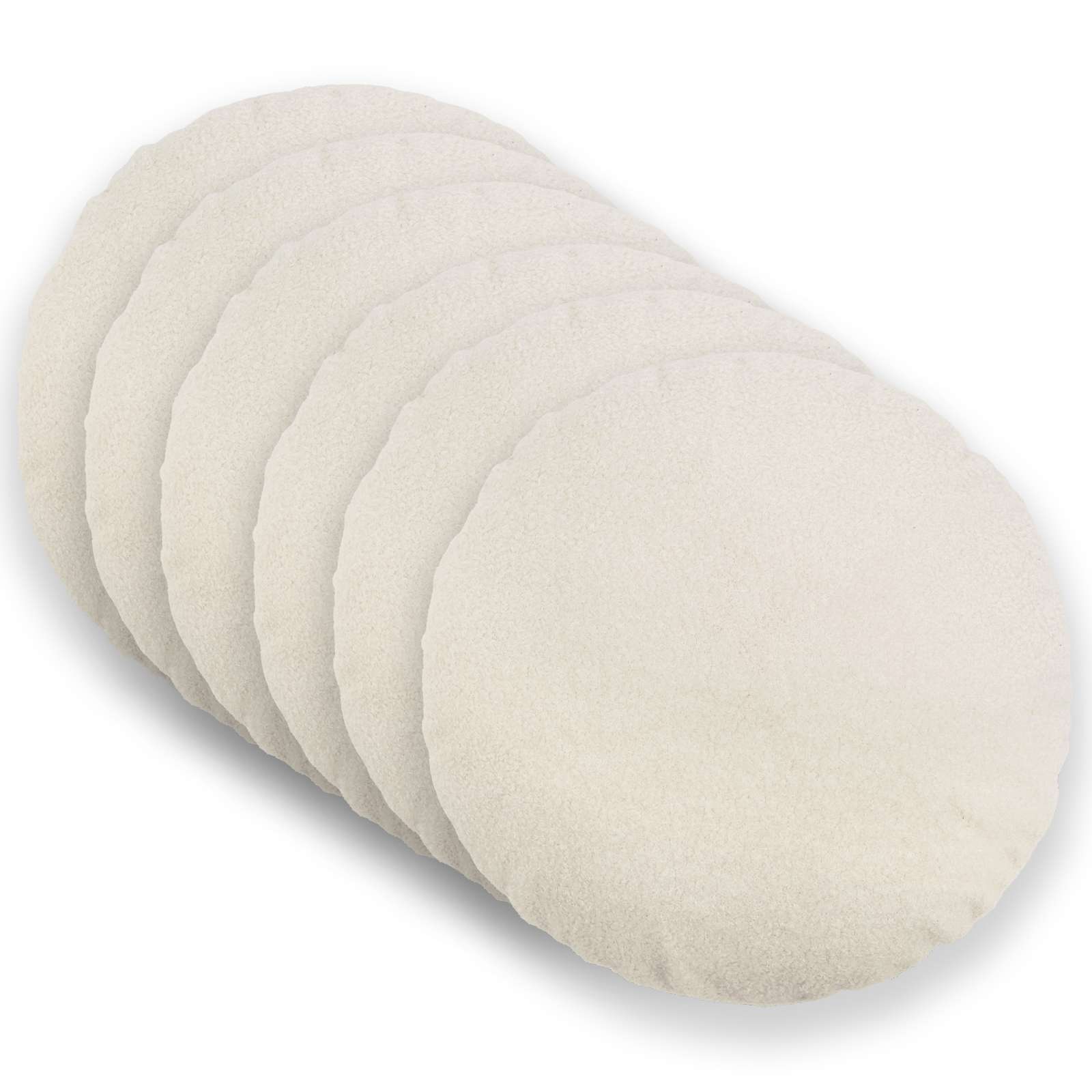 Federa 6 pcs HEERLEN Crema Ø 30 cm Bouclé
