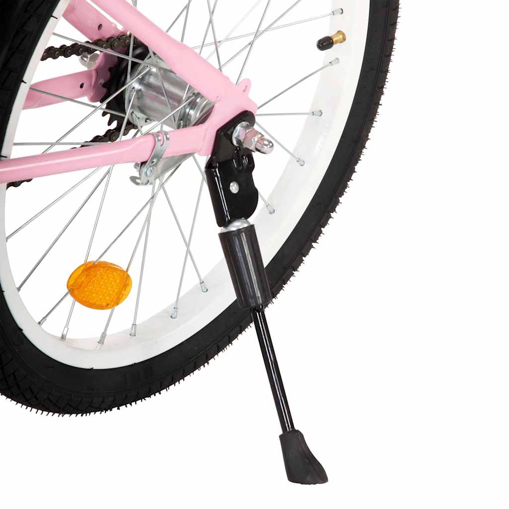 Bici per Bambini con Trasportino Frontale 20'' Rosa e Nera