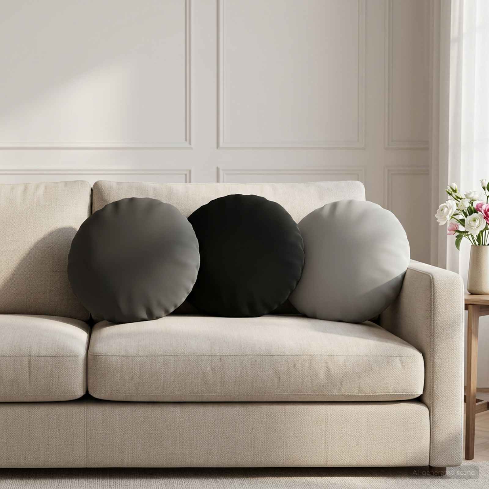 Federa 2 pcs HEERLEN Antracite Ø 30 cm Poliestere