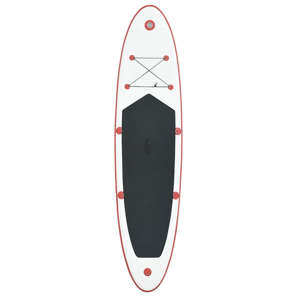 Set Tavola da SUP e Surf Gonfiabile Rosso e Bianco