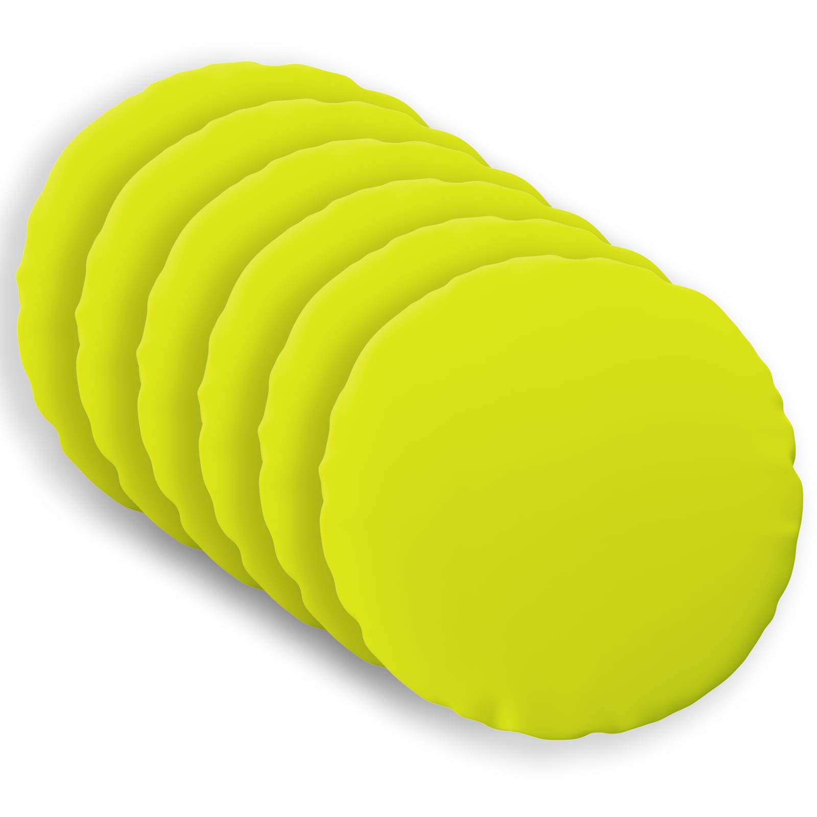 Federa 6 pcs HEERLEN Verde brillante. Ø 30 cm Poliestere